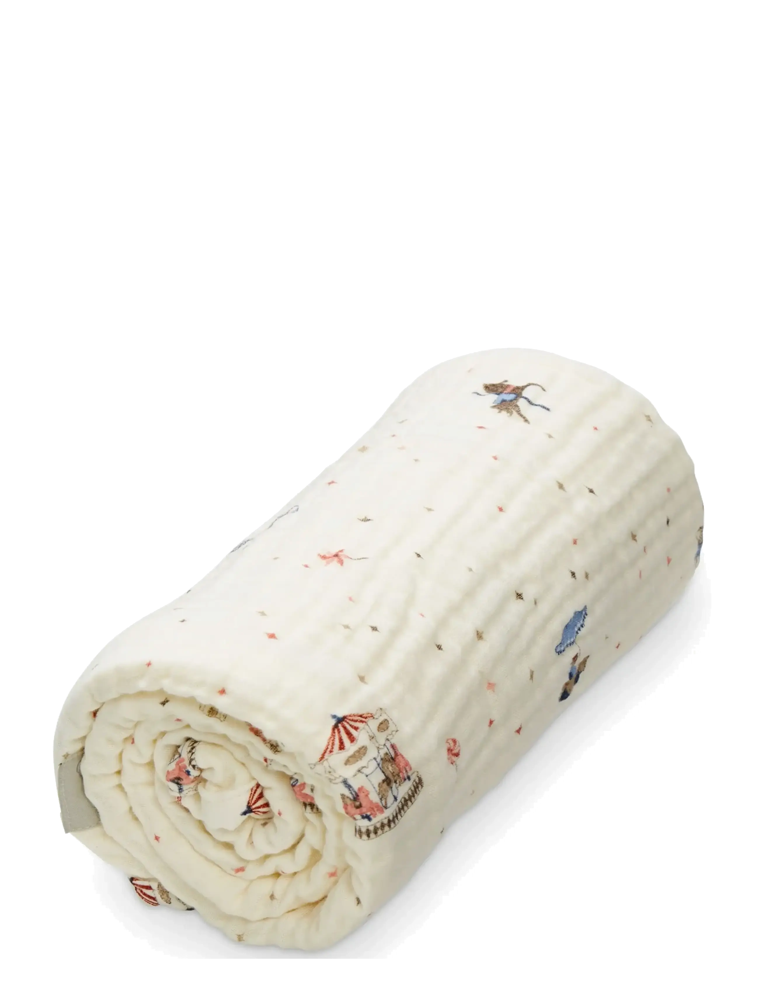 Cam Cam Copenhagen Muslin Baby Blanket - Baby products - CAROUSEL / cream