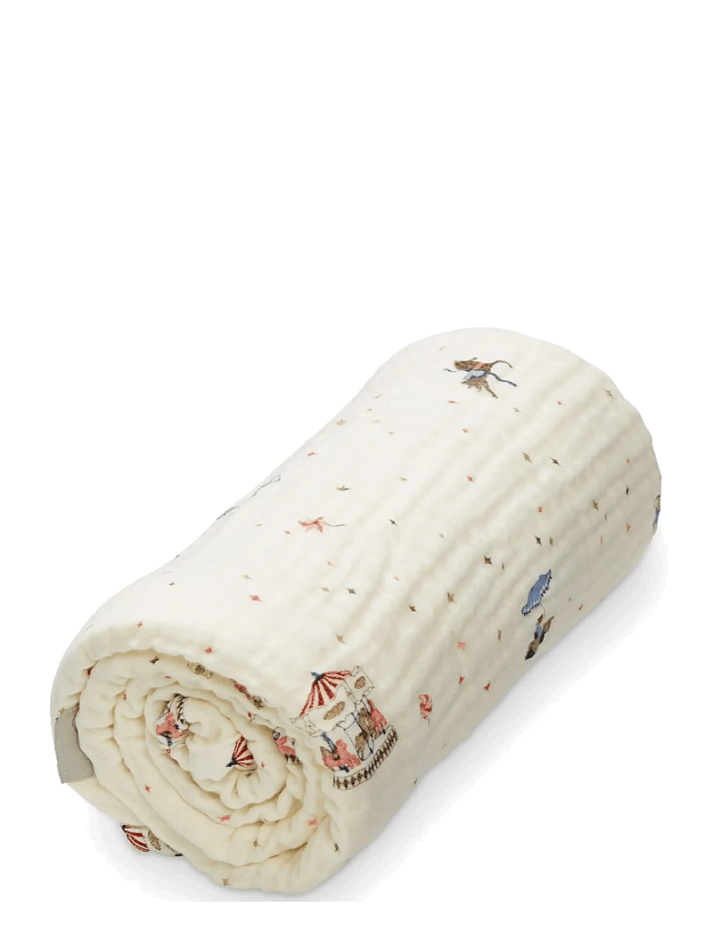 Cam Cam Copenhagen - Muslin Baby Blanket - GOTS - Vintage Toys - musselintæpper - carousel - 0