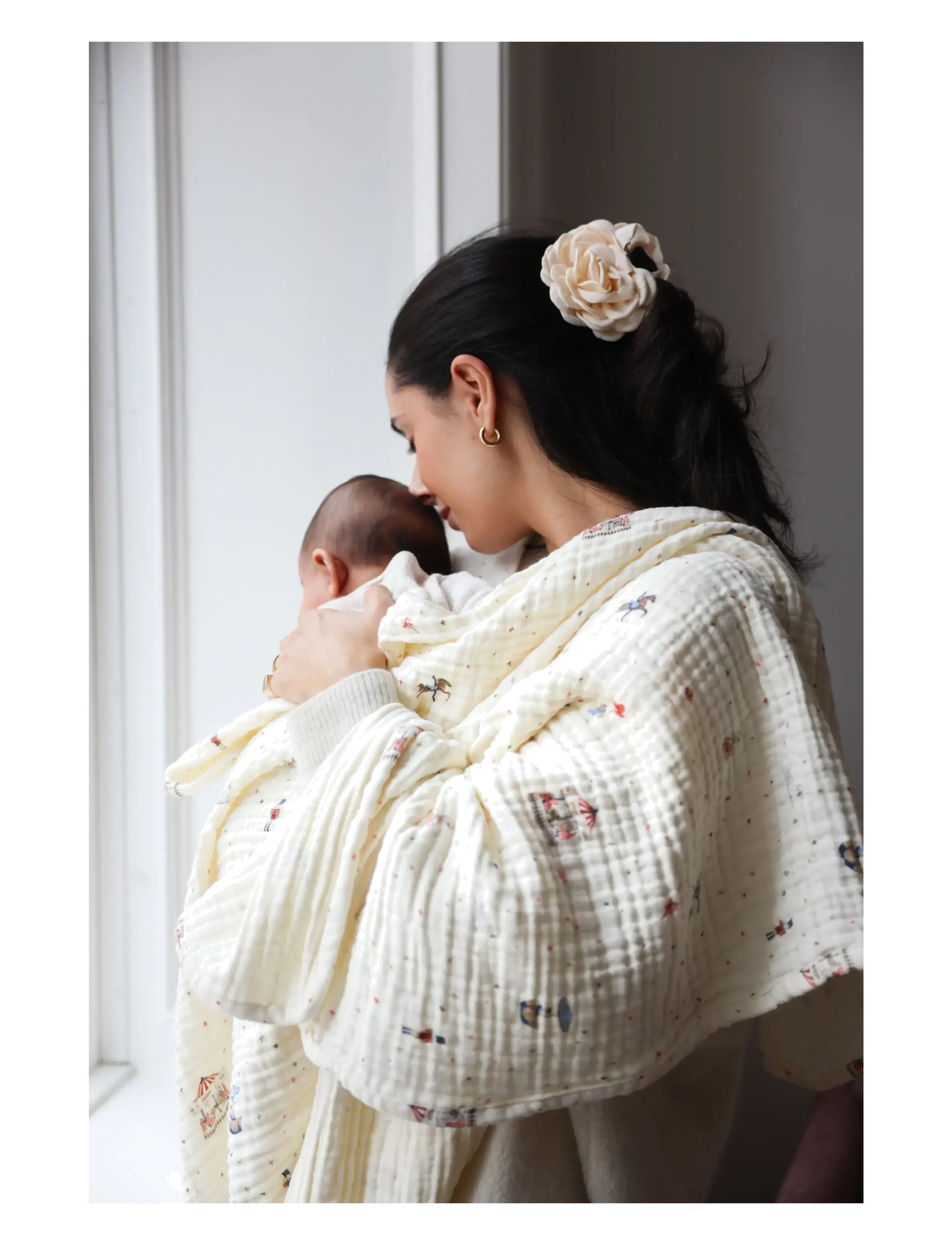 Cam Cam Copenhagen - Muslin Baby Blanket - GOTS - Augusta - plaids en mousseline - carousel - 2