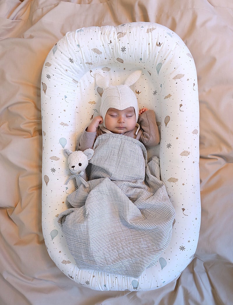 Cam Cam Copenhagen - Muslin Baby Blanket - GOTS - Bows - musliinihuovat - classic stripes blue - 0