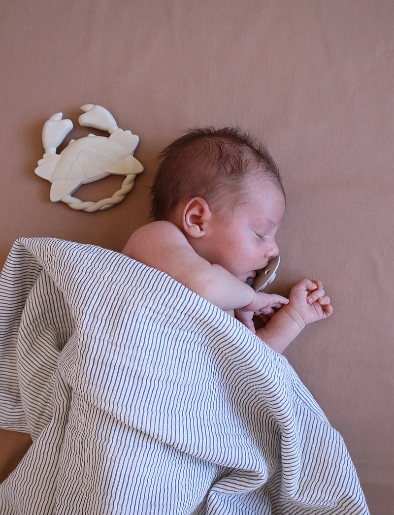 Cam Cam Copenhagen - Muslin Baby Blanket - GOTS - Bows - musliinihuovat - classic stripes blue - 3