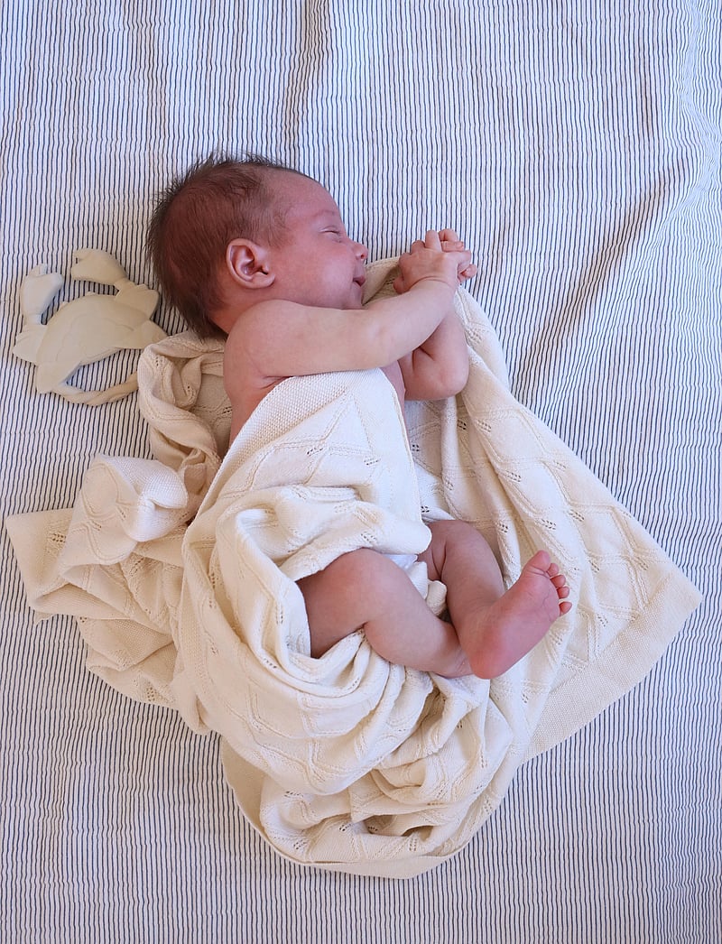 Cam Cam Copenhagen - Muslin Baby Blanket - GOTS - Bows - musliinihuovat - classic stripes blue - 5