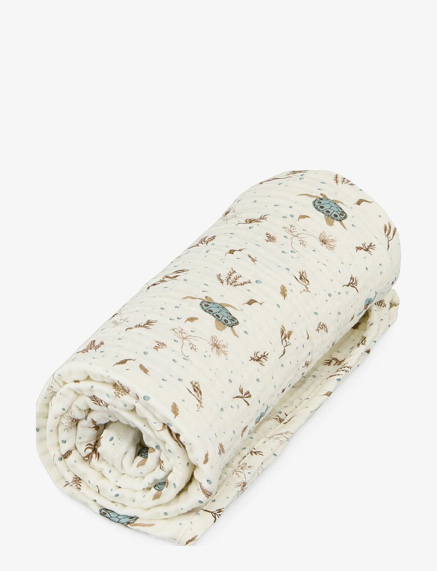 Cam Cam Copenhagen - Muslin Baby Blanket - GOTS - Rowan - plaids en mousseline - sea garden - 0