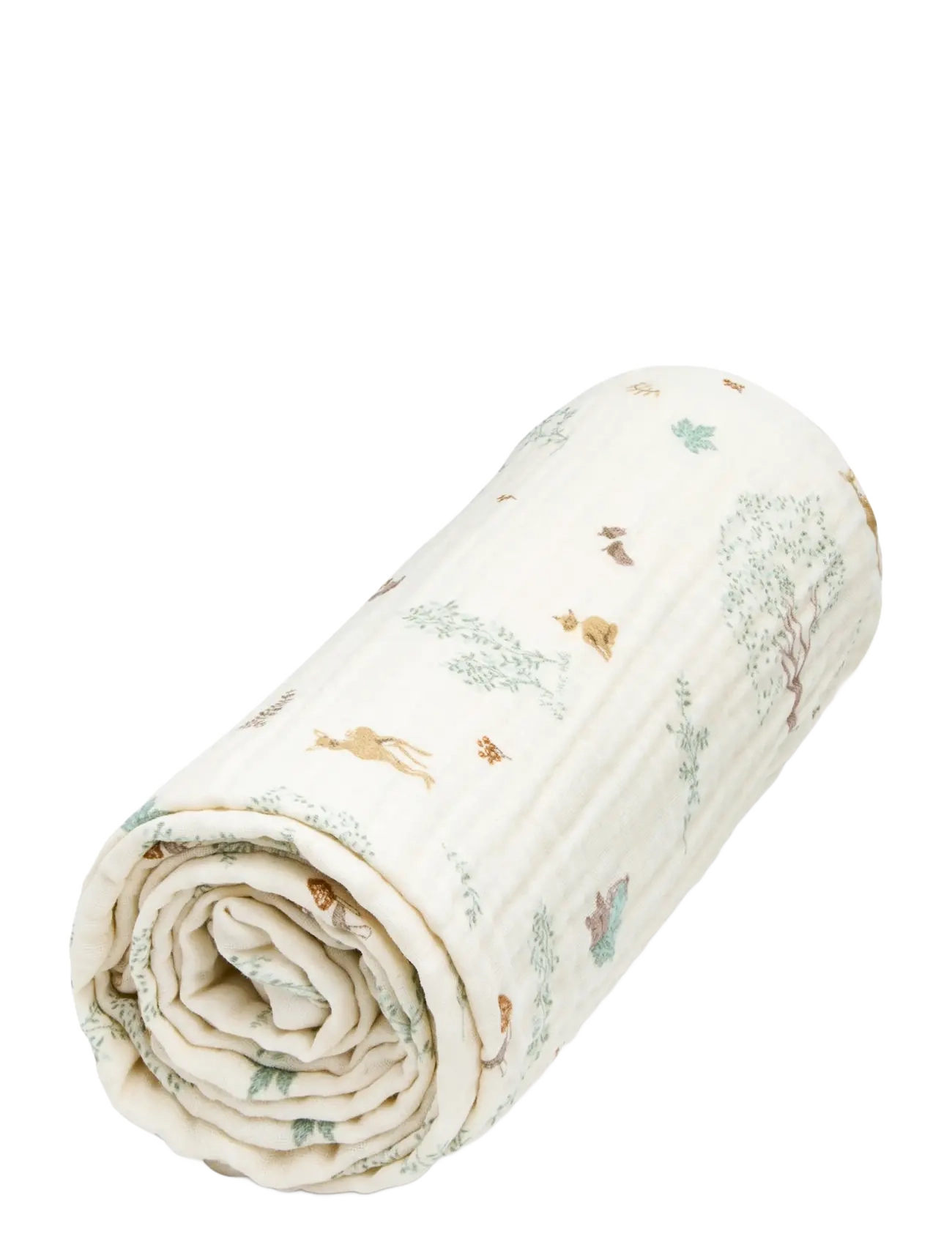 Cam Cam Copenhagen Muslin Baby Blanket - GOTS - Woodland - Musliinist tooted - WOODLAND / cream
