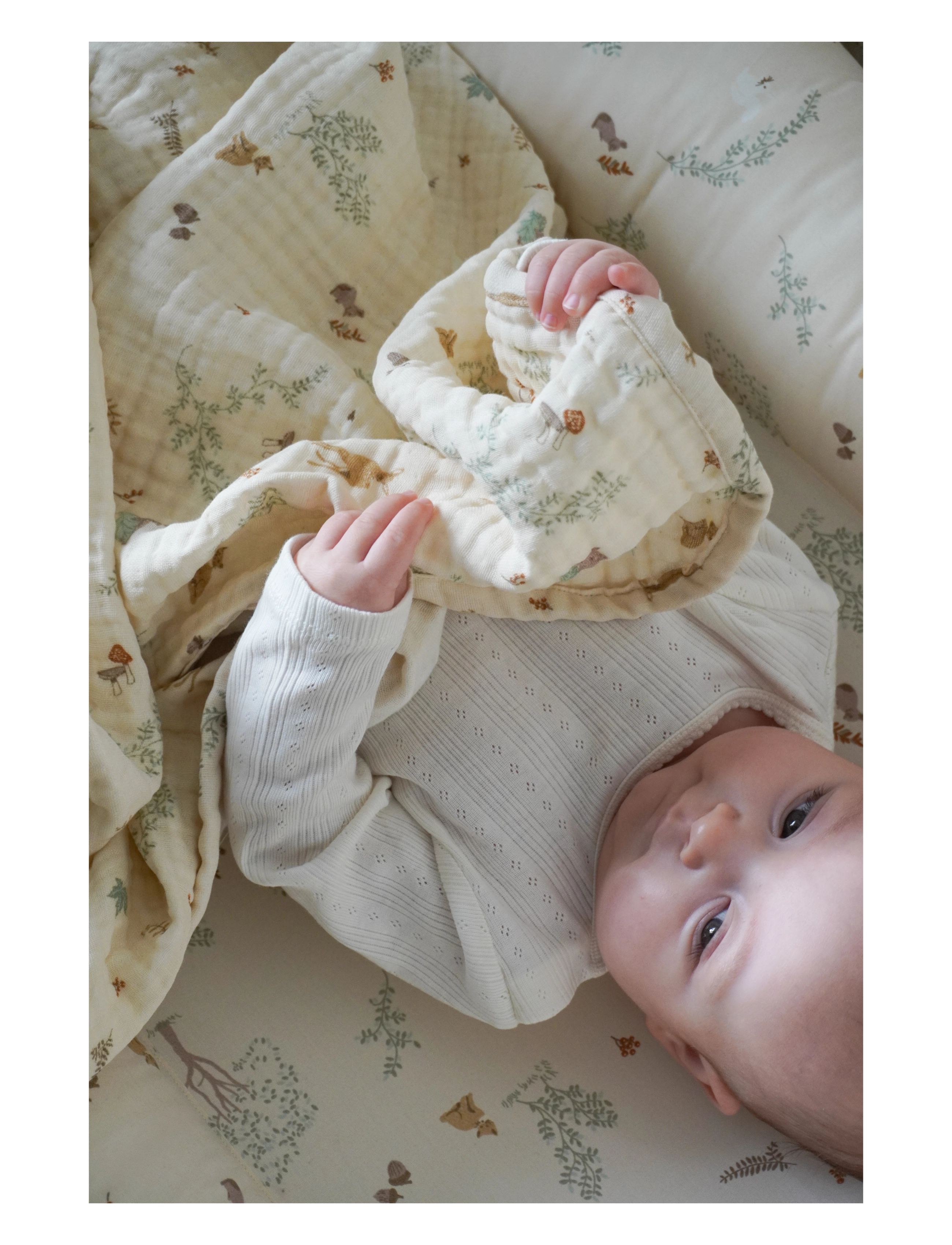 Cam Cam Copenhagen - Muslin Baby Blanket - GOTS - Woodland - musliinist tekid - woodland - 3