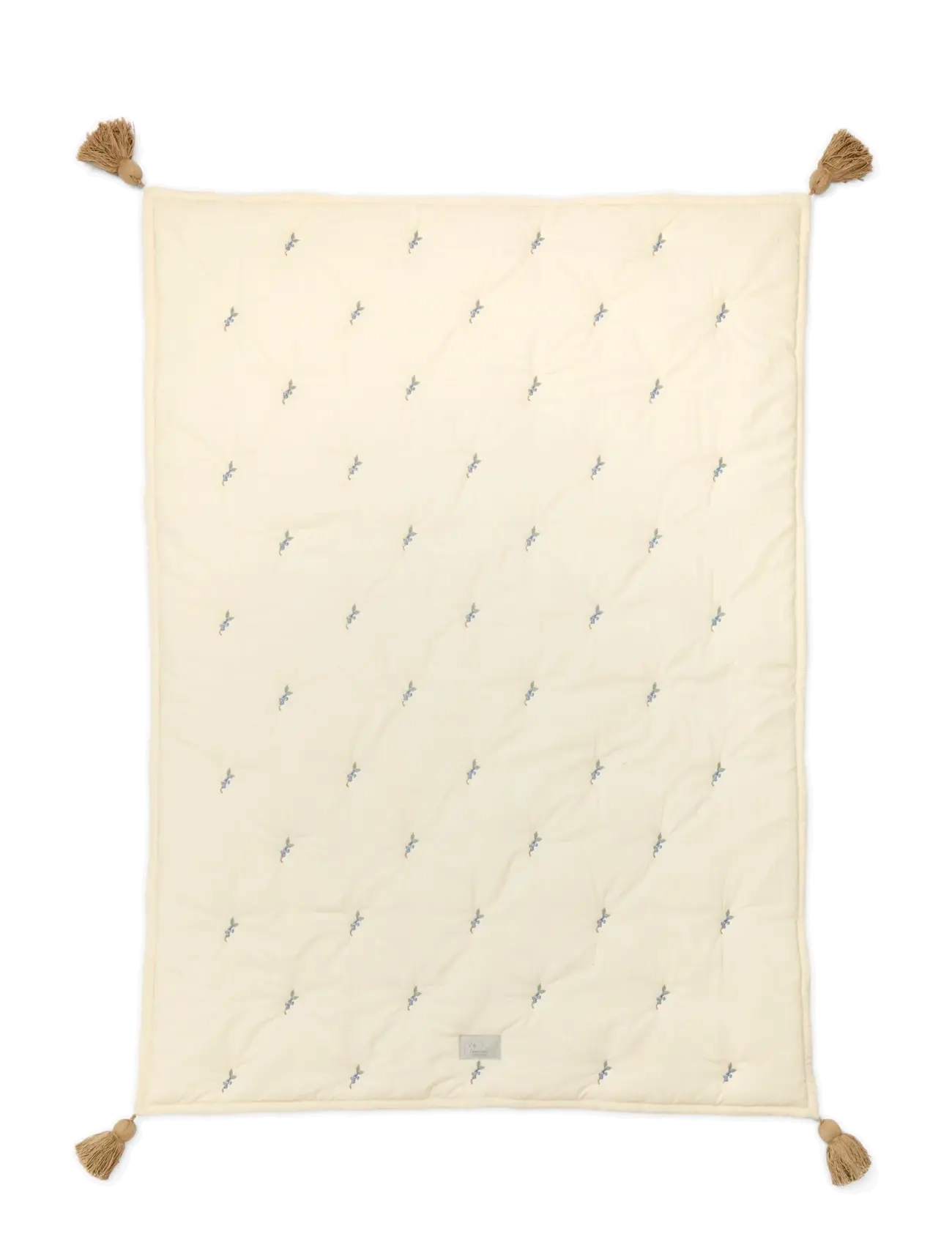 Cam Cam Copenhagen Kids Embroidered Blanket - OCS  - Sove - BLUEBERRIES / cream