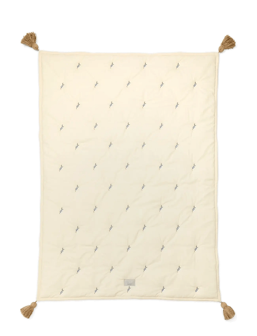 Cam Cam Copenhagen - Kids Embroidered Blanket - OCS - Woodland - tæpper - blueberries - 1