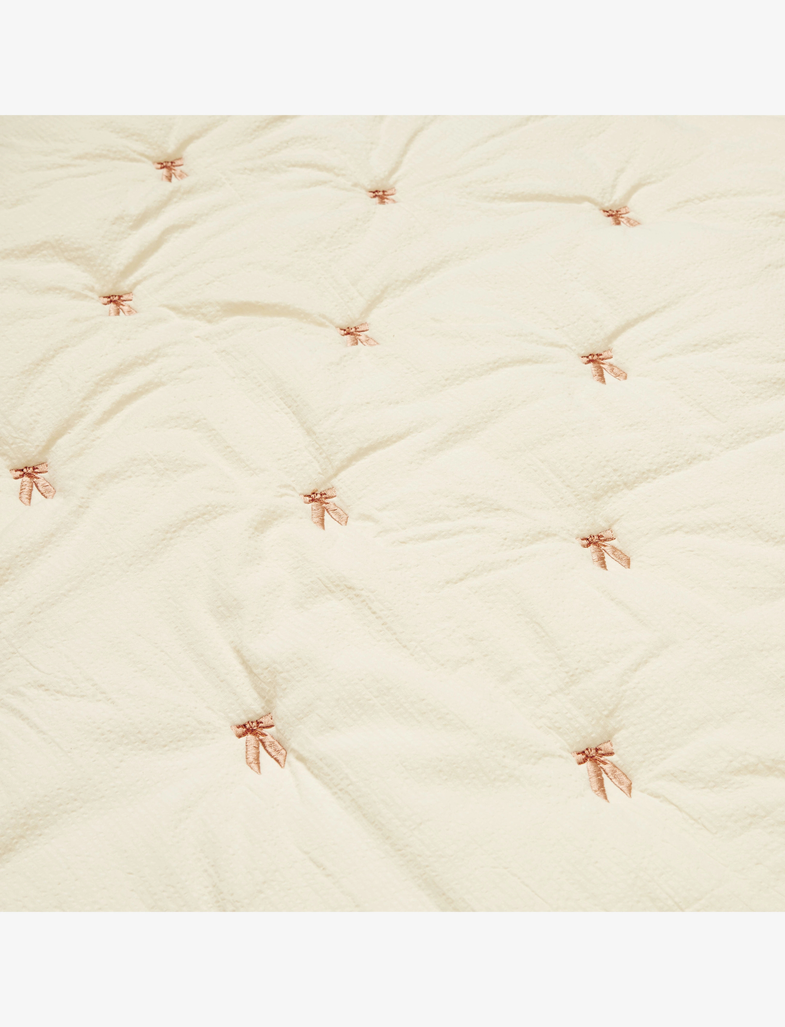 Cam Cam Copenhagen - Kids Embroidered Blanket - OCS - Woodland - tæpper - bows - 1
