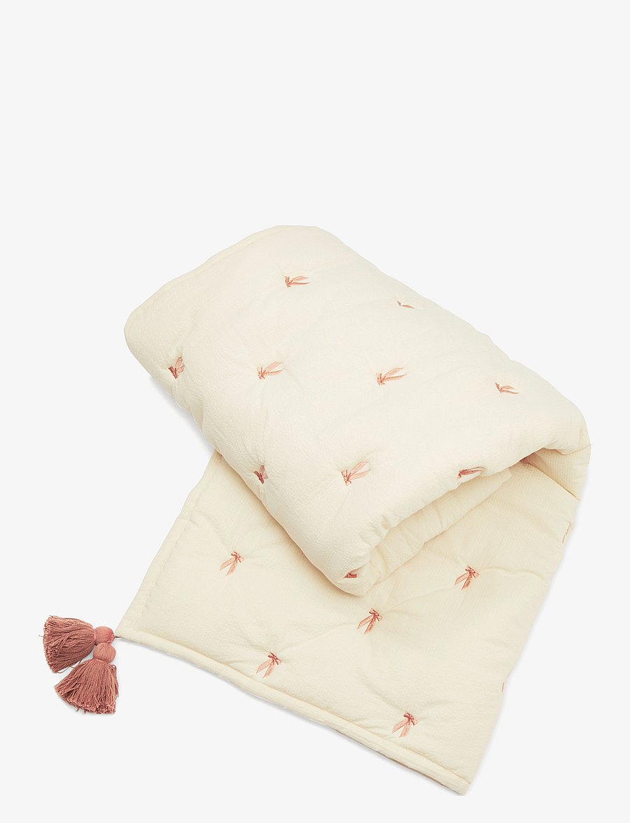 Cam Cam Copenhagen - Kids Embroidered Blanket - OCS - Woodland - tæpper - bows - 2