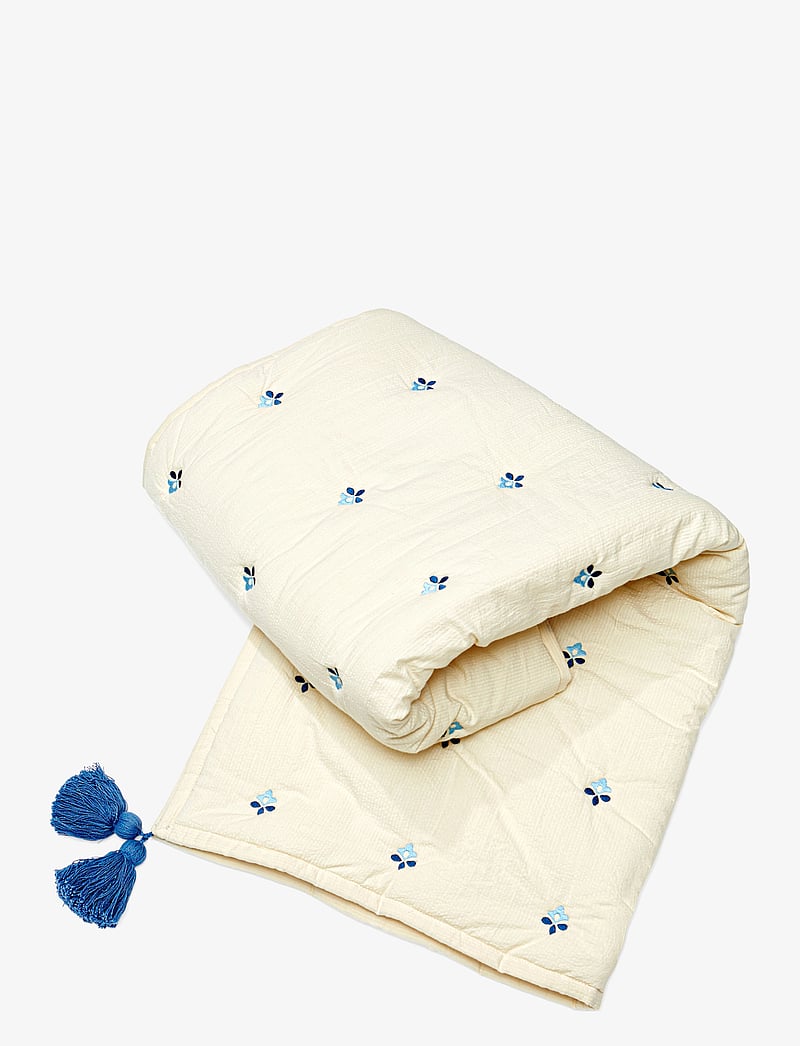 Cam Cam Copenhagen - Kids Embroidered Blanket - OCS - tæpper - capri - 1