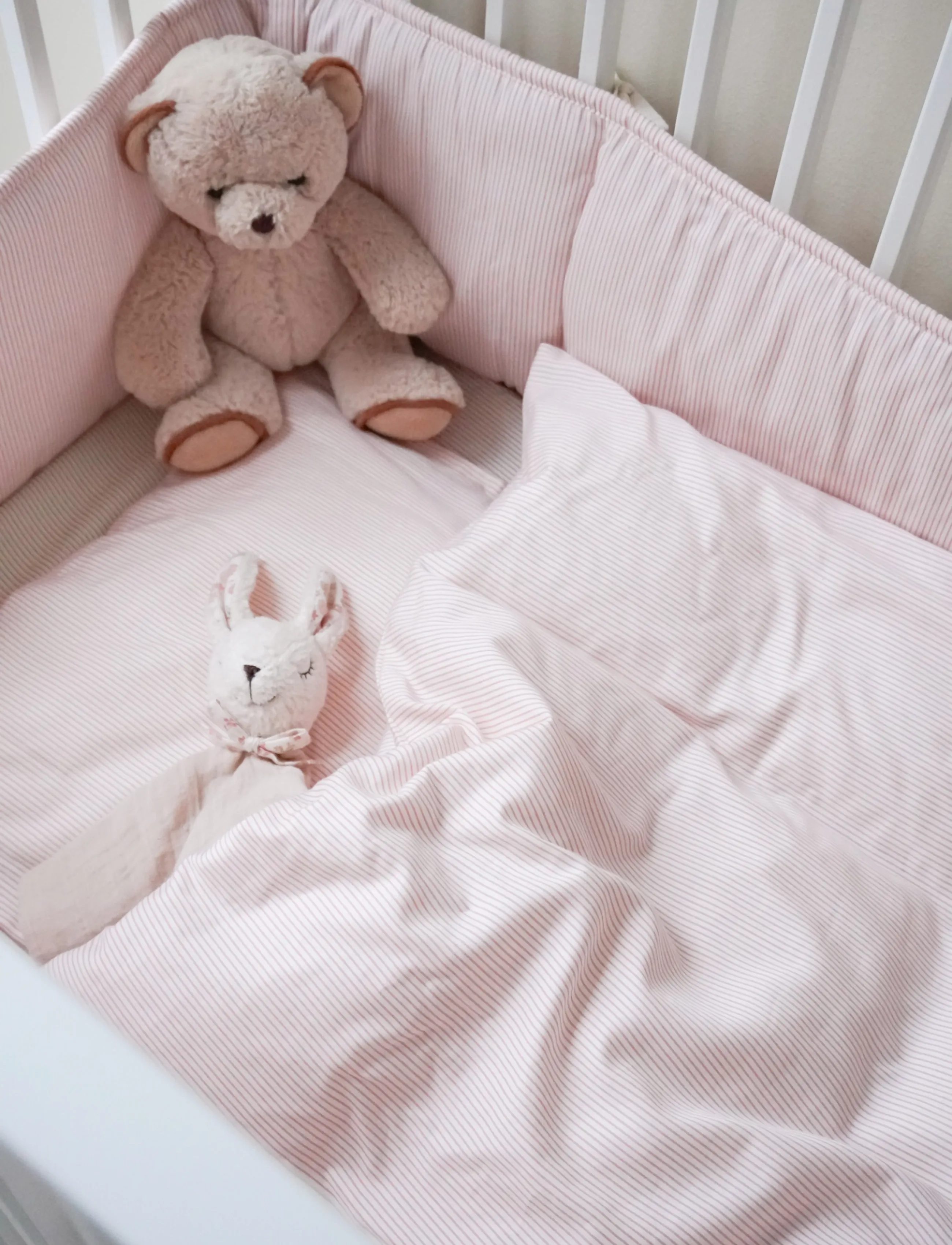 Cam Cam Copenhagen - Cot Bumper - OCS - Classic Stripes Rose - voodipehmendused - classic stripes rose - 0