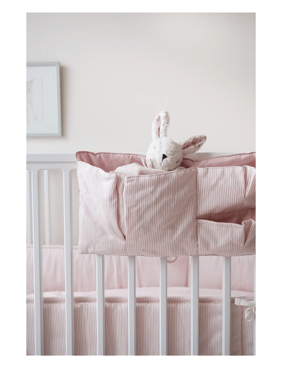Cam Cam Copenhagen - Cot Bumper - OCS - Classic Stripes Rose - voodipehmendused - classic stripes rose - 2