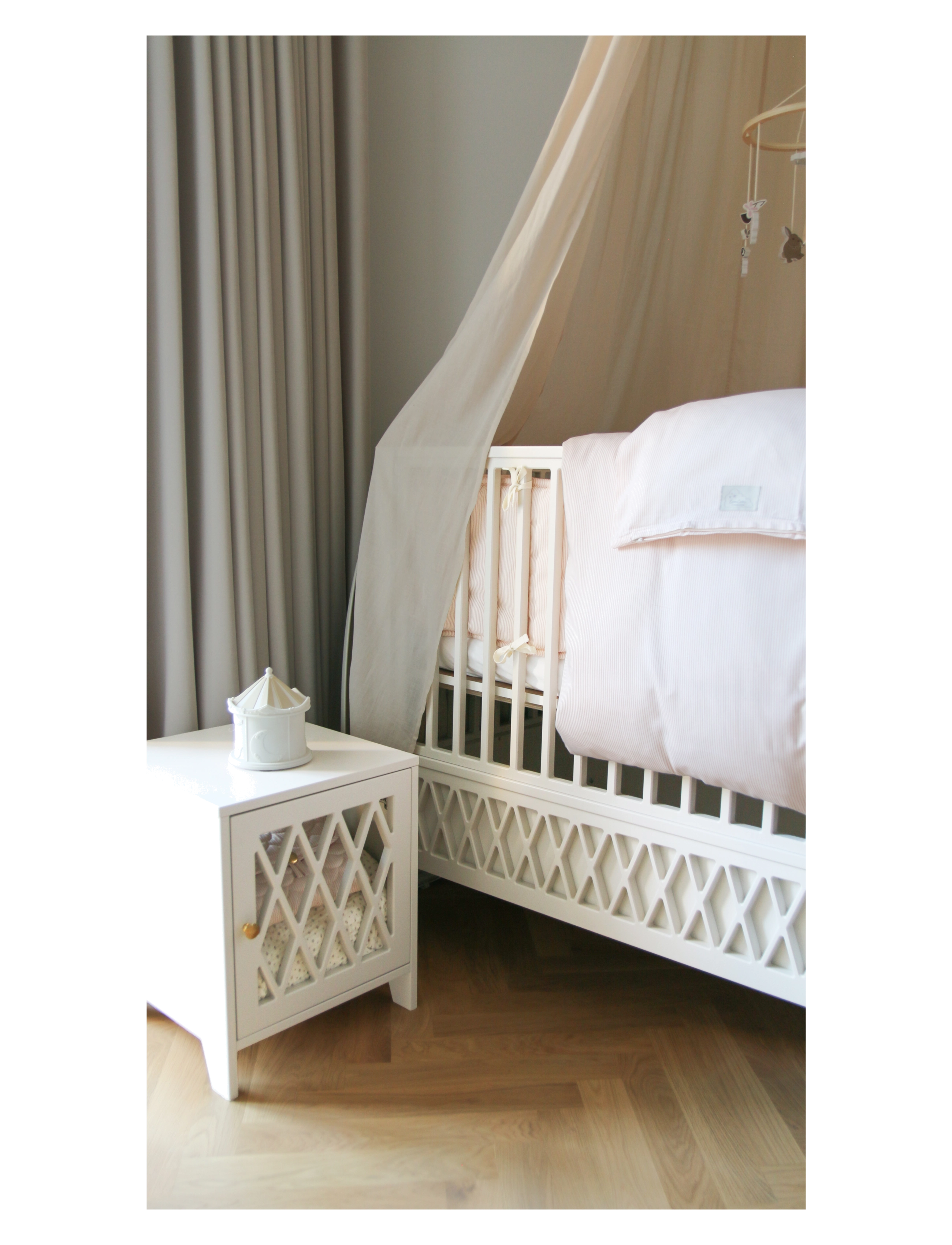 Cam Cam Copenhagen - Cot Bumper - OCS - Classic Stripes Rose - voodipehmendused - classic stripes rose - 3