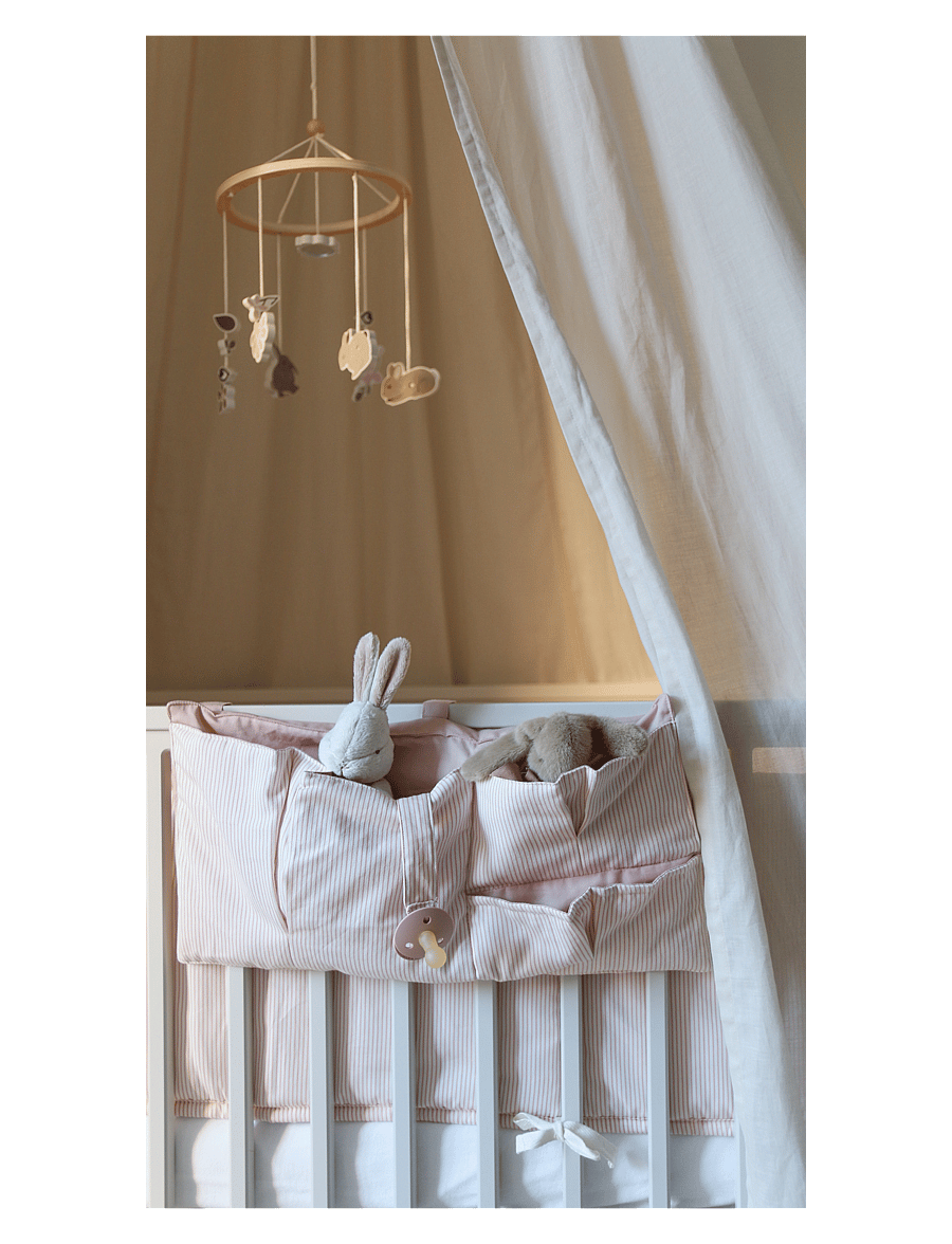 Cam Cam Copenhagen - Cot Bumper - OCS - Classic Stripes Rose - voodipehmendused - classic stripes rose - 4