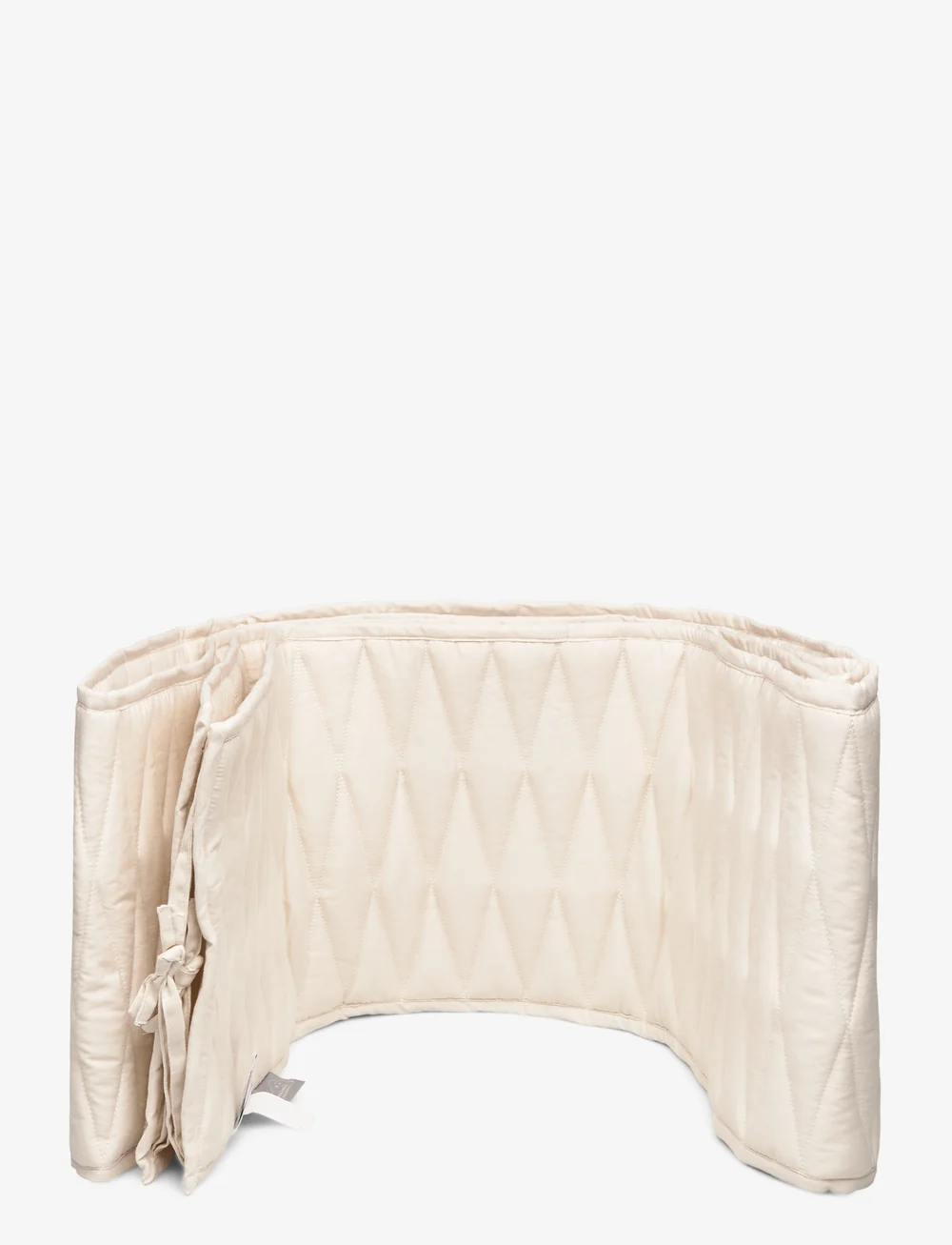 Cam Cam Copenhagen - Cot Bumper w/ Harlequin embroidery - spjälsängsskydd - light sand - 2