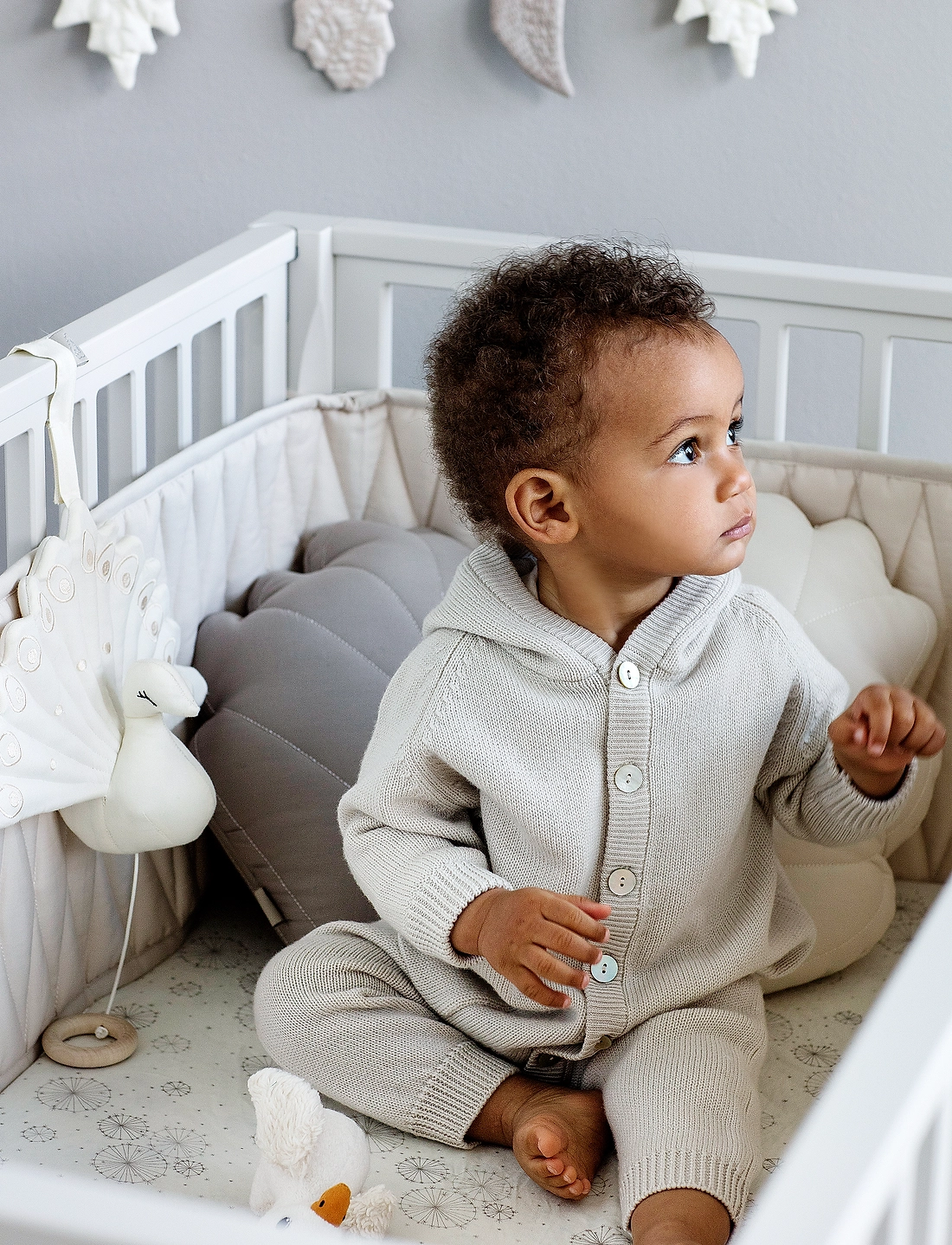 Cam Cam Copenhagen Cot Bumper W Harlequin Embroidery Bed bumpers Boozt