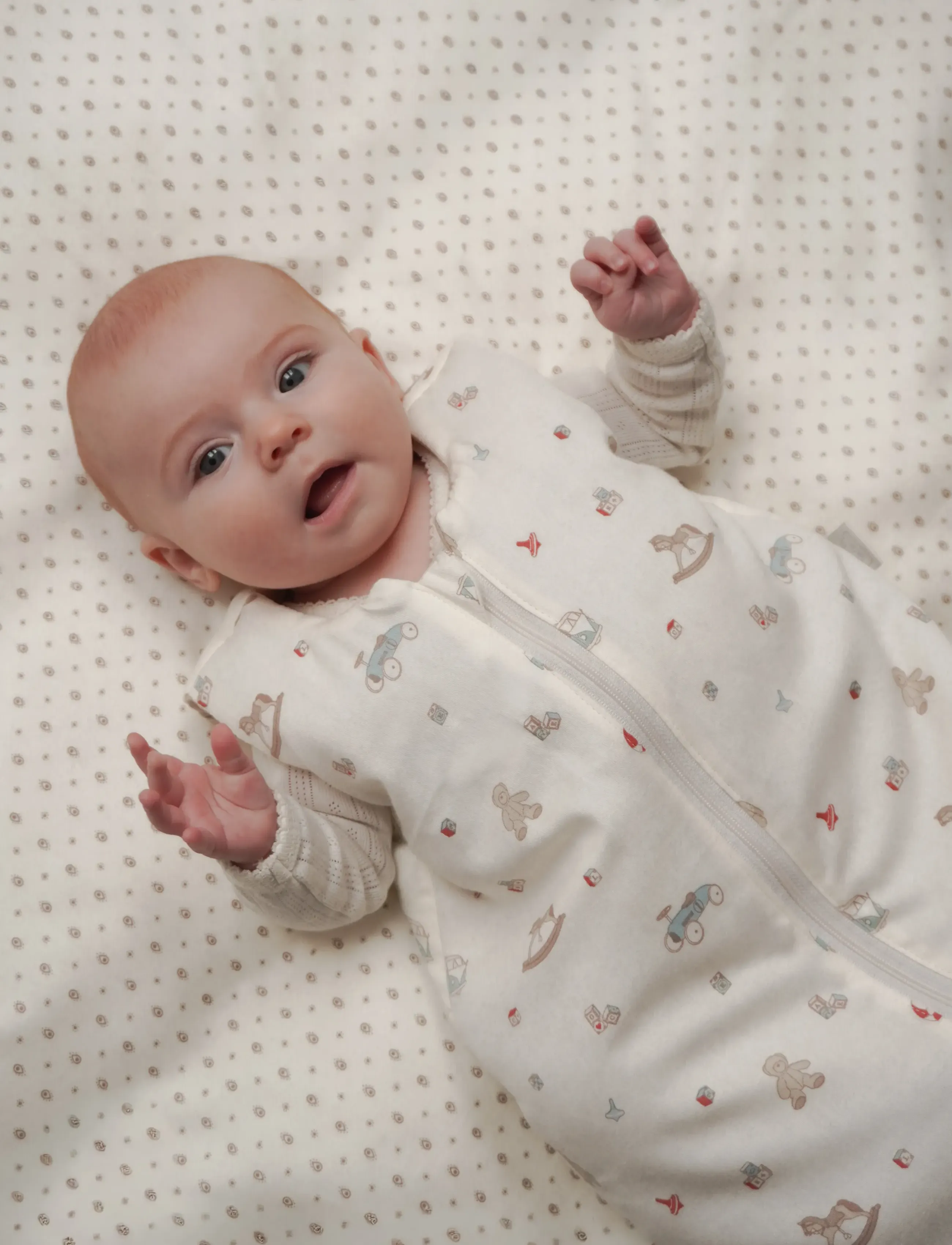 Cam Copenhagen Sleeping Bag 0-6 Months Ocs Woodland, 0-6M, Baby Sleep, Creme - Bags, Kinder
