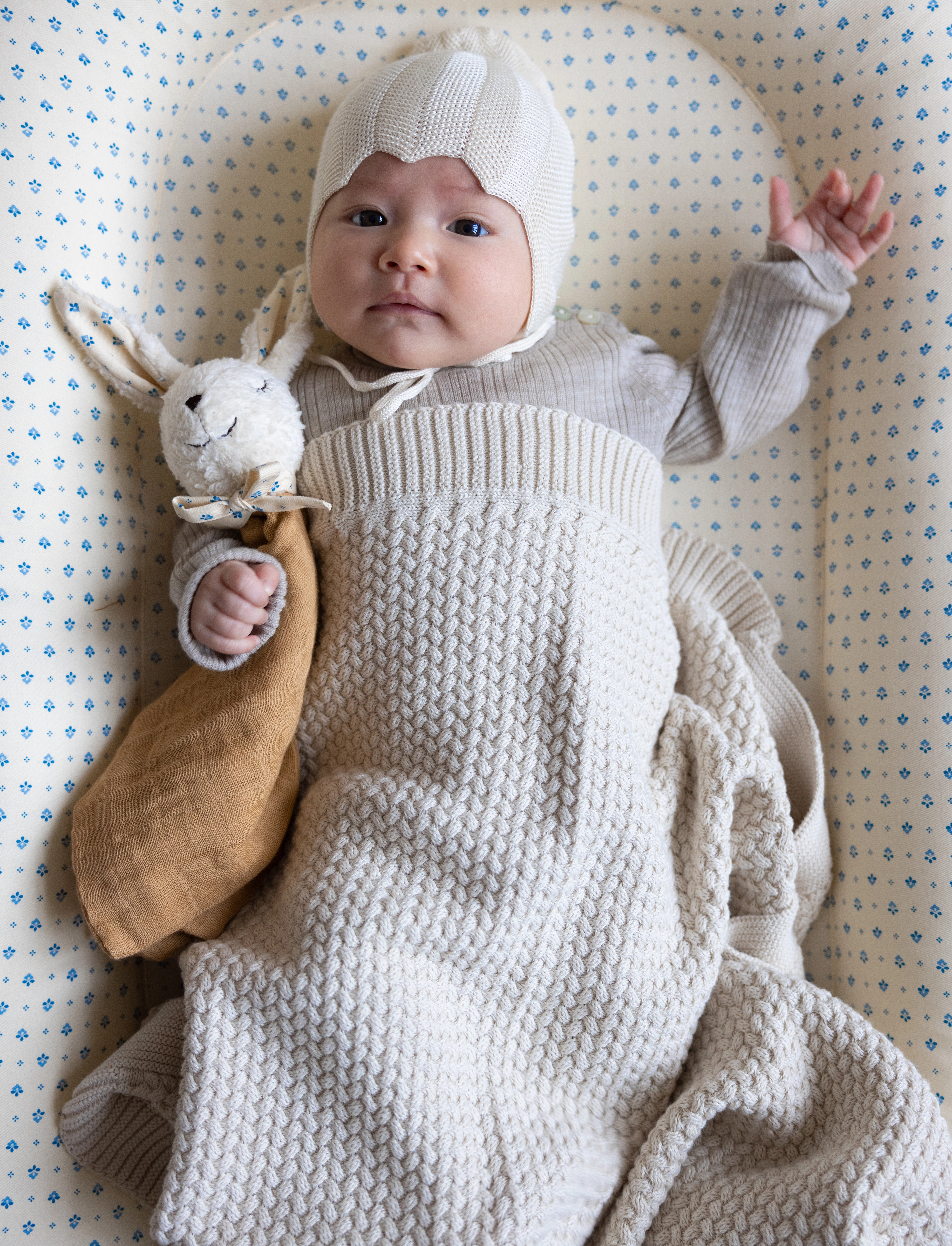Cam Cam Copenhagen Baby Nest Ocs Classic Stripes Rose, Børn, Babynest, Cream, Str: ONE SIZE