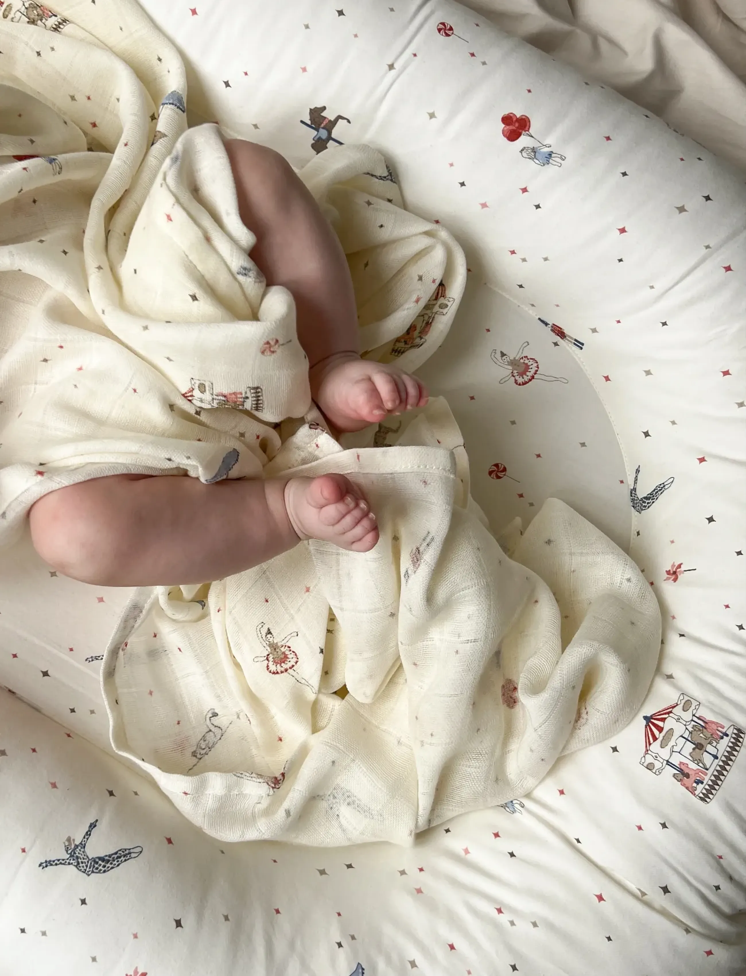 Cam Cam Copenhagen Baby Nest Ocs Classic Stripes Rose, Børn, Babynest, Cream, Str: ONE SIZE