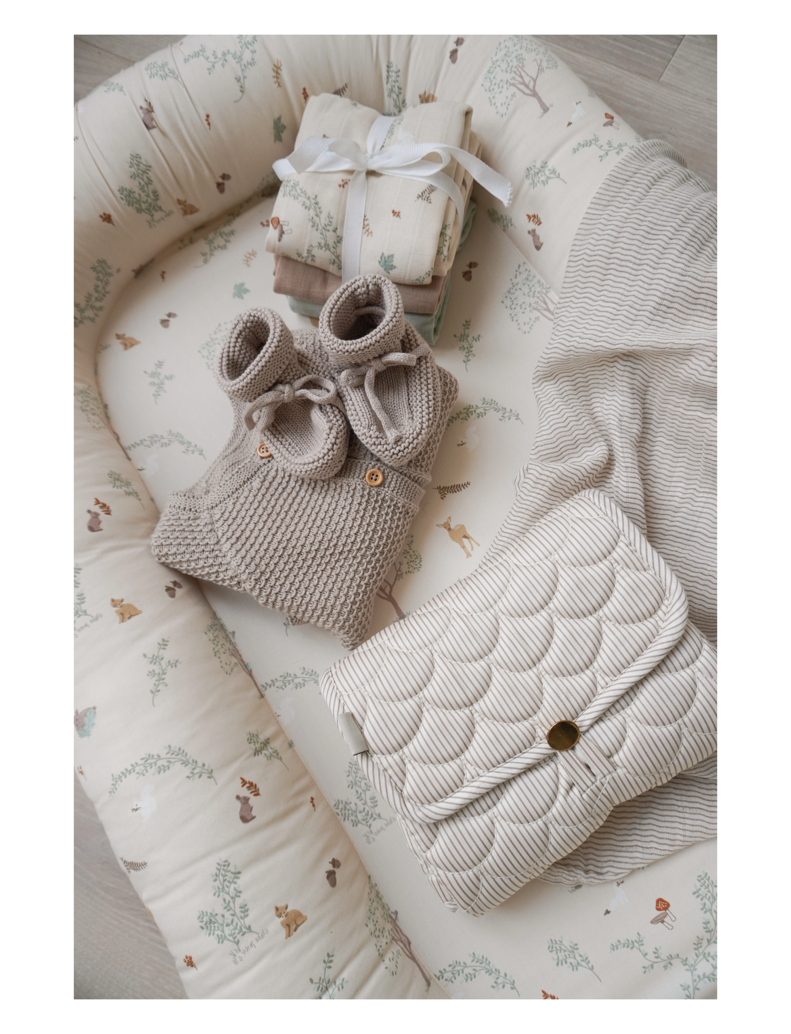 Cam Cam Copenhagen - Baby Nest - OCS - Classic Stripes Rose - babynests - woodland - 4