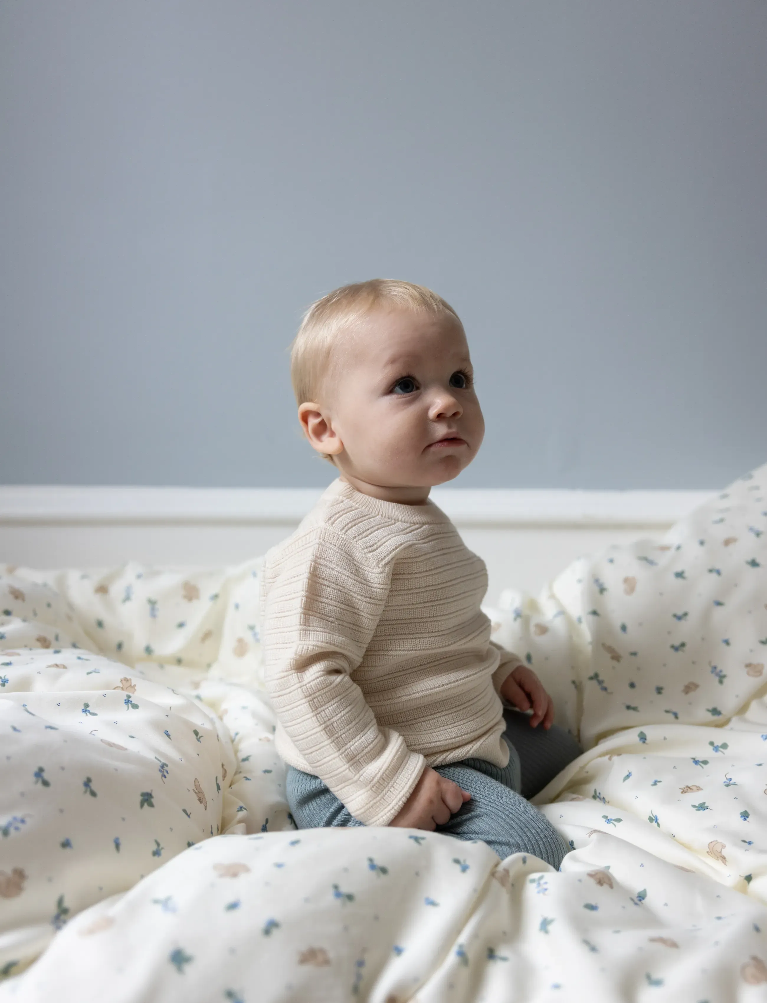 Cam Cam Copenhagen Bedding Set, Single, 140x200cm - GOTS - Blueberries - Kids home - BLUEBERRIES / cream