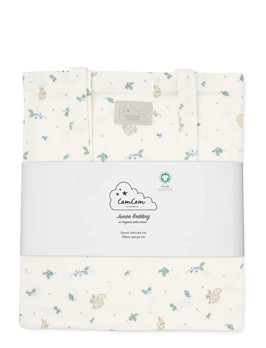 Cam Cam Copenhagen - Bedding Set, Single, 140x200cm - GOTS - Classic Stripes Rose - bettwäsche-set - blueberries - 2
