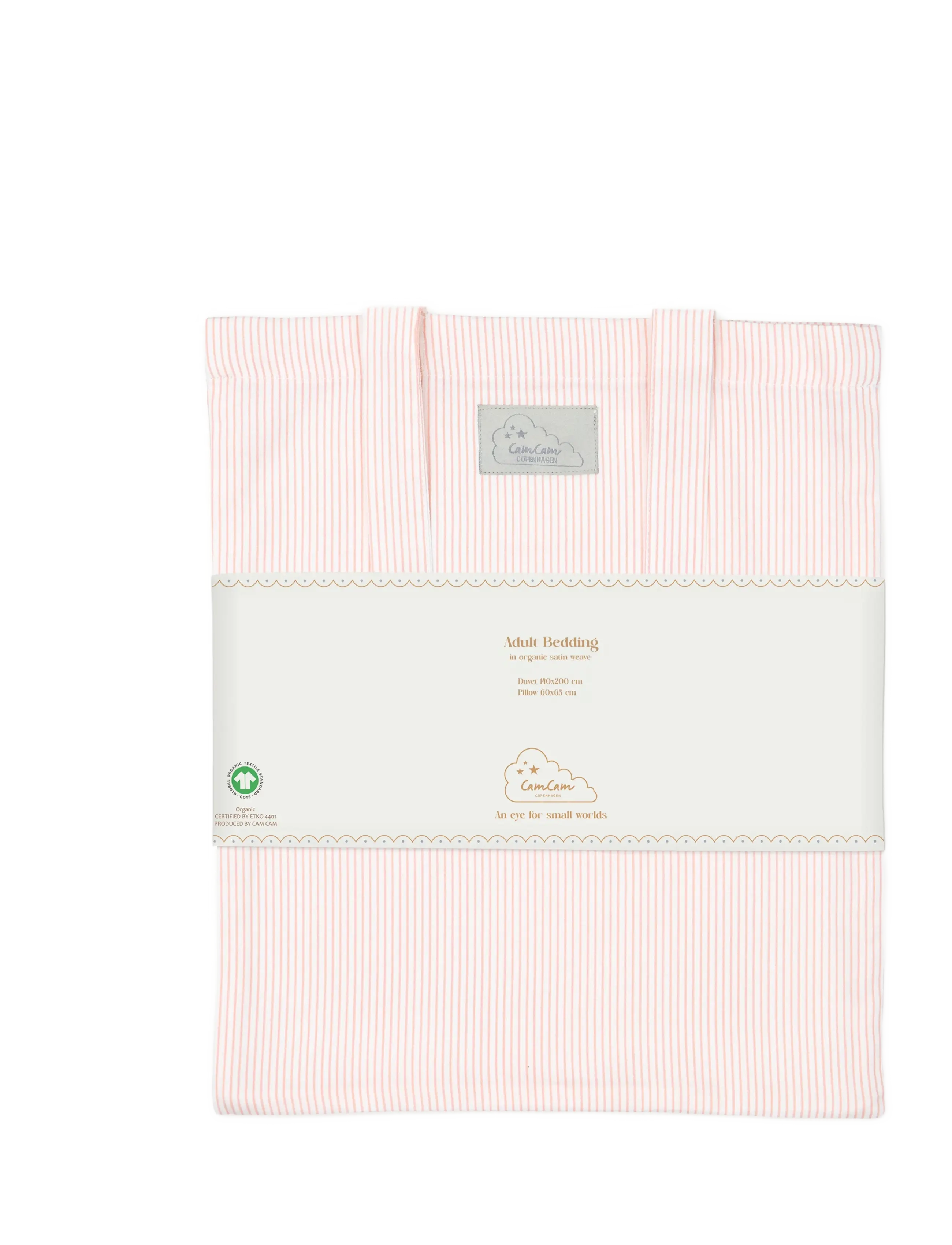 Cam Cam Copenhagen - Bedding Set, Single, 140x200cm - GOTS - Classic Stripes Rose - bettwäsche-set - classic stripes rose - 2
