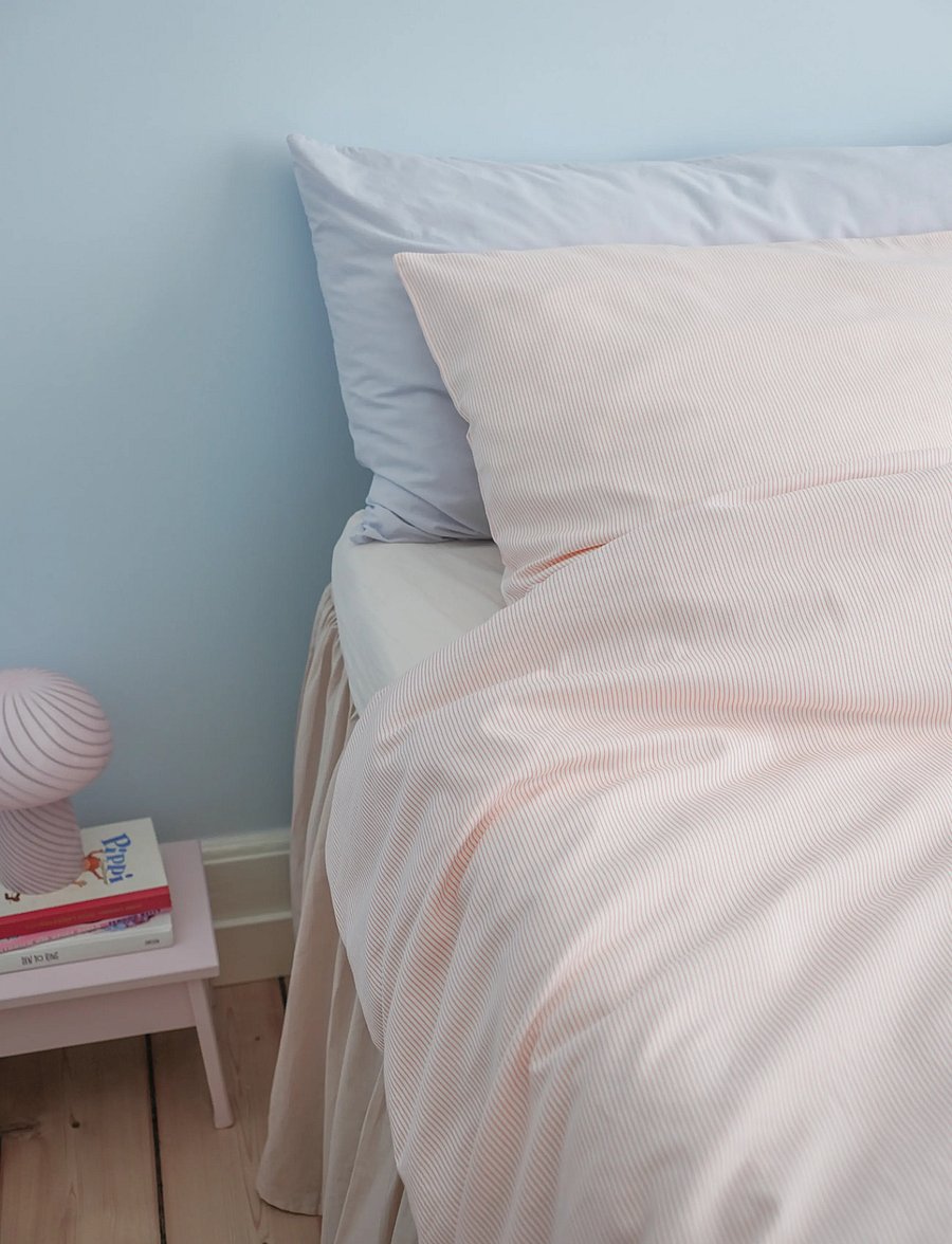 Cam Cam Copenhagen - Bedding Set, Single, 140x200cm - GOTS - Classic Stripes Rose - bettwäsche-set - classic stripes rose - 0
