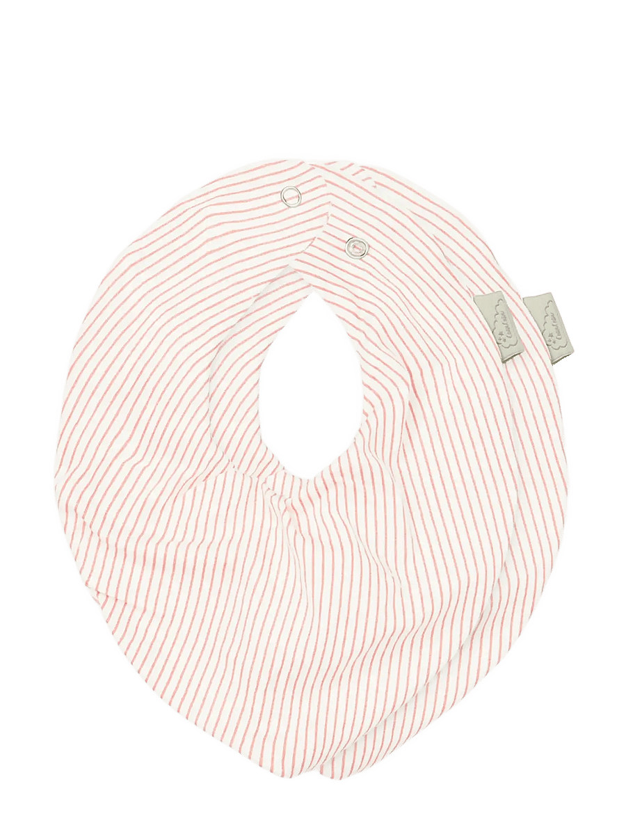 Cam Cam Copenhagen - Bandana Bib, Jersey, 2-Pack - GOTS - Woodland - hagesmækker - classic stripes rose - 1