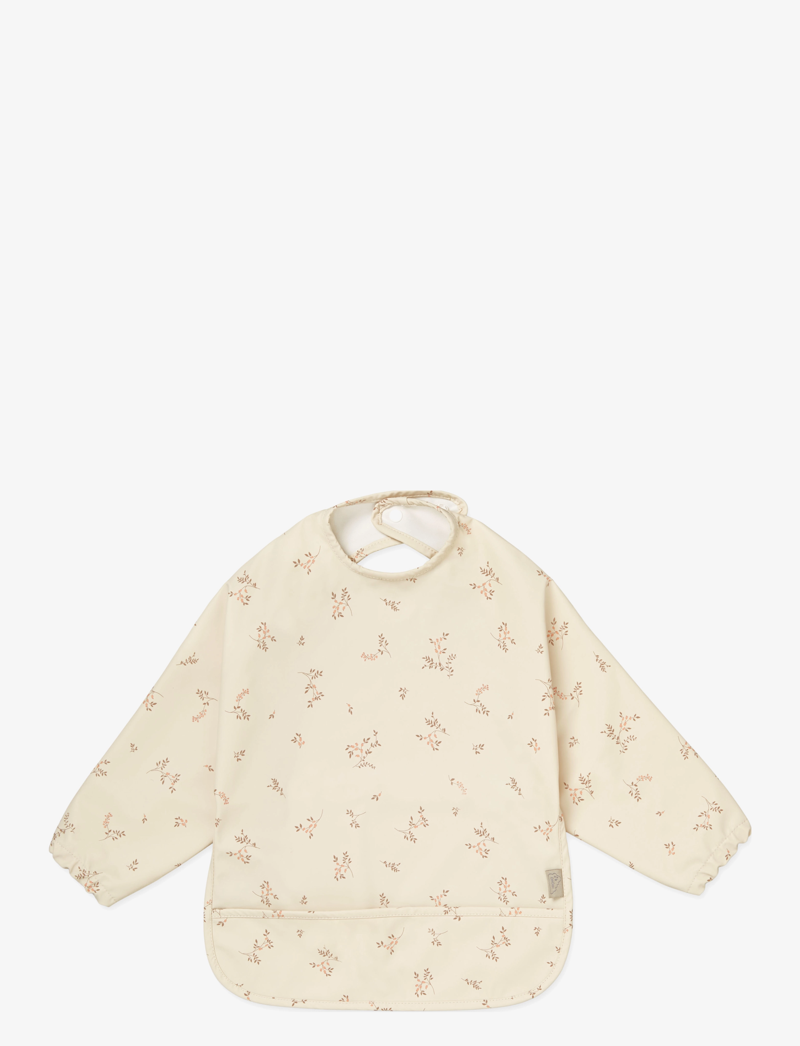 Cam Cam Copenhagen Sleeved Bib - Bows, One Size, Coral, Hagesmække > Langærmet Hagesmæk, Børn