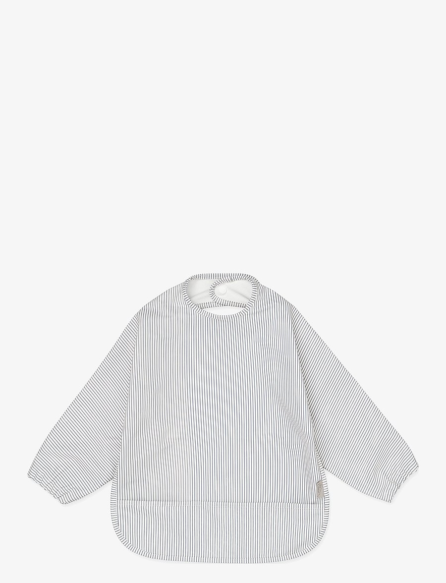 Cam Cam Copenhagen - Sleeved Bib - Blueberries - langarmlätzchen - classic stripes blue - 0