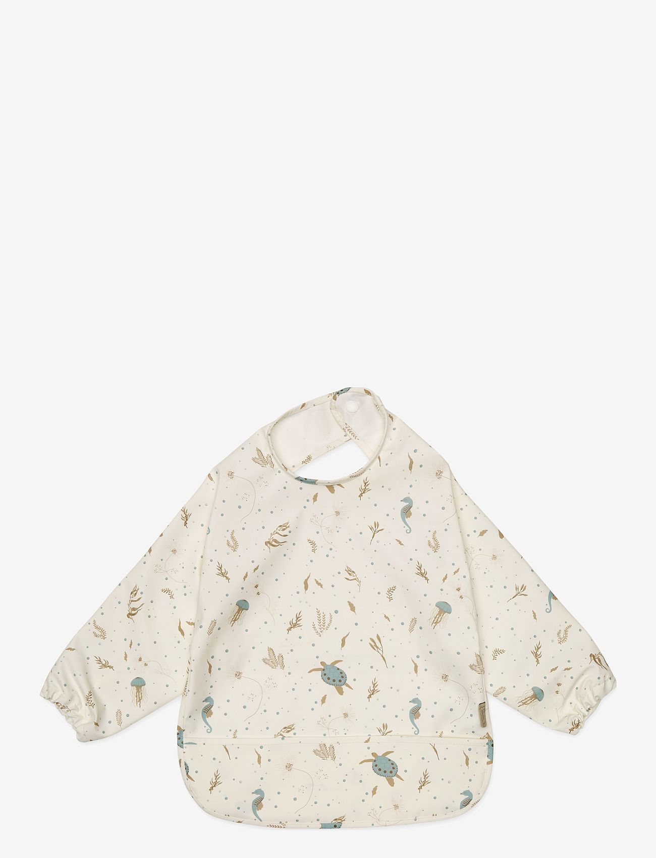 Cam Cam Copenhagen - Sleeved Bib - Blueberries - pikkade varrukatega pudipõll - sea garden - 1
