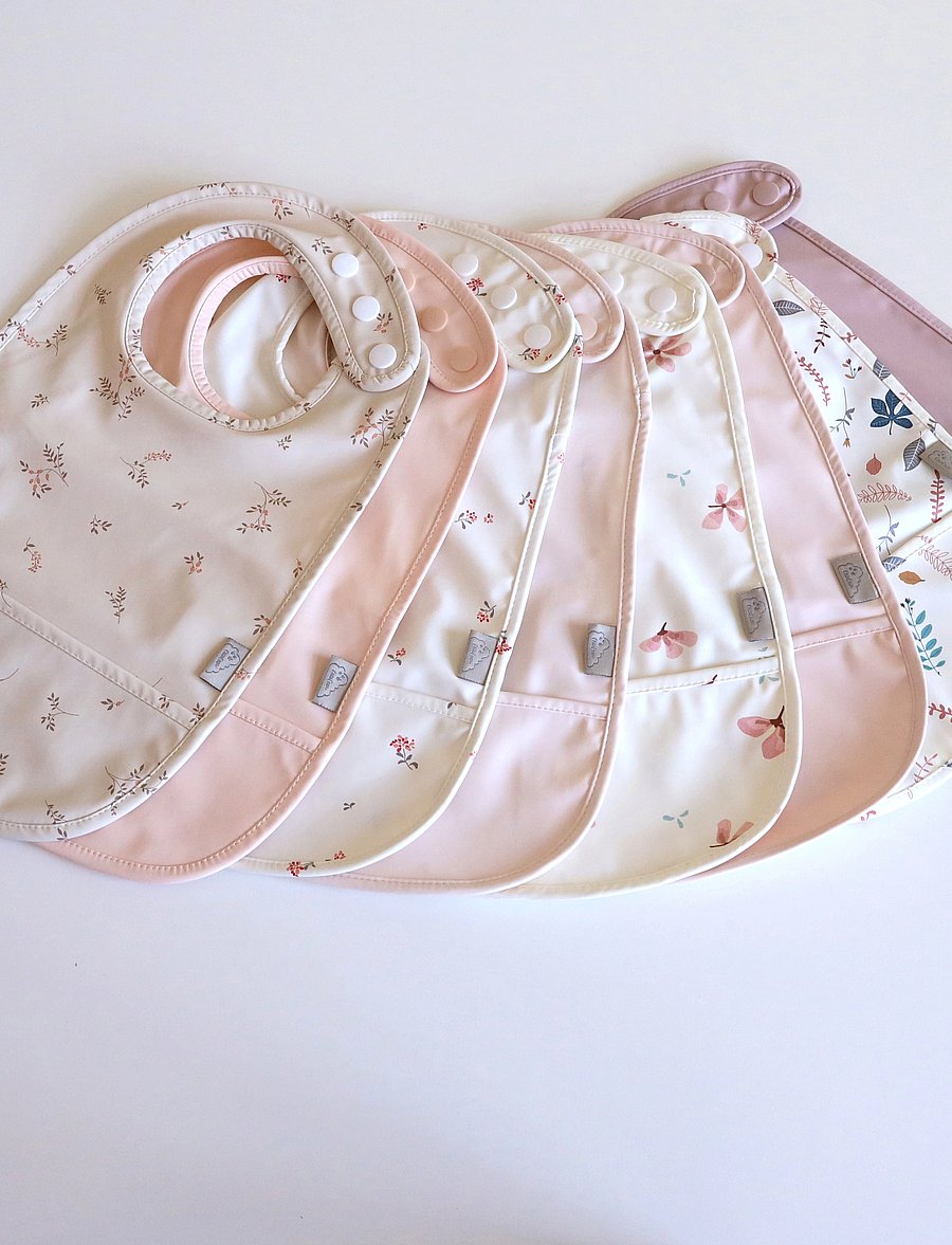Cam Cam Copenhagen - Bib w/ pocket, 2 pack - Ärmellose lätzchen - ashley - 0