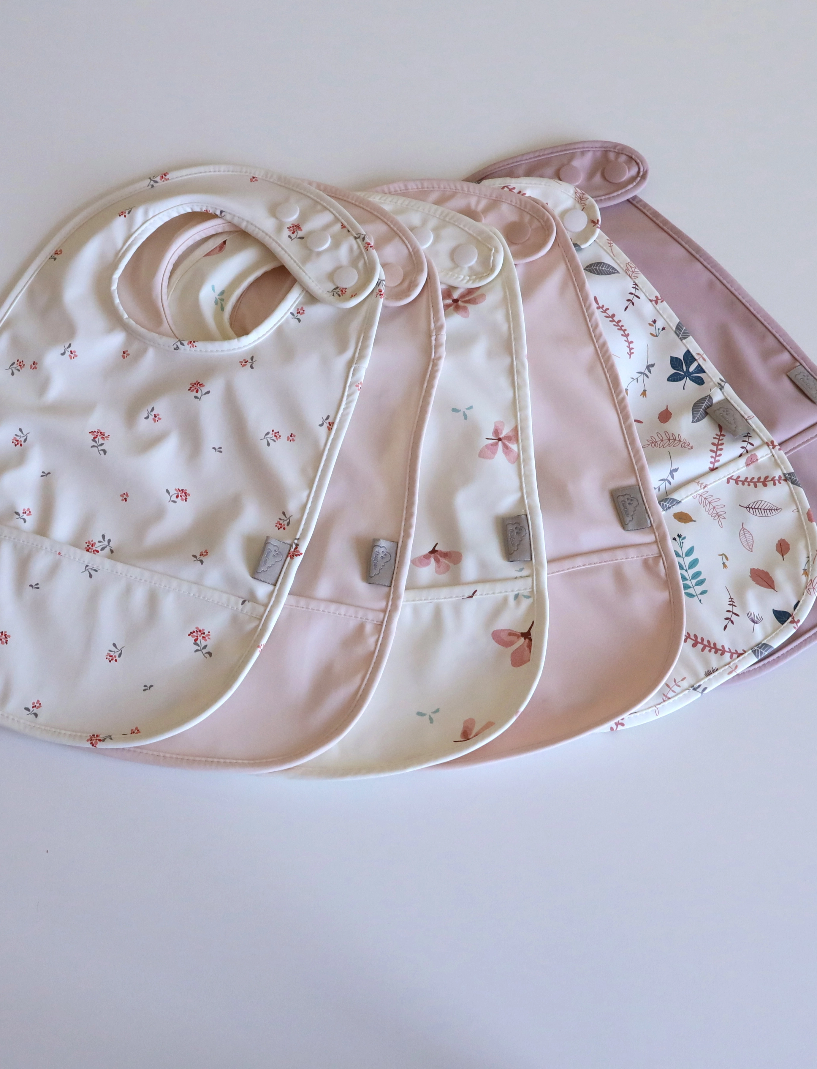 Cam Cam Copenhagen - Bib w/ pocket, 2 pack - Ärmellose lätzchen - ashley - 2