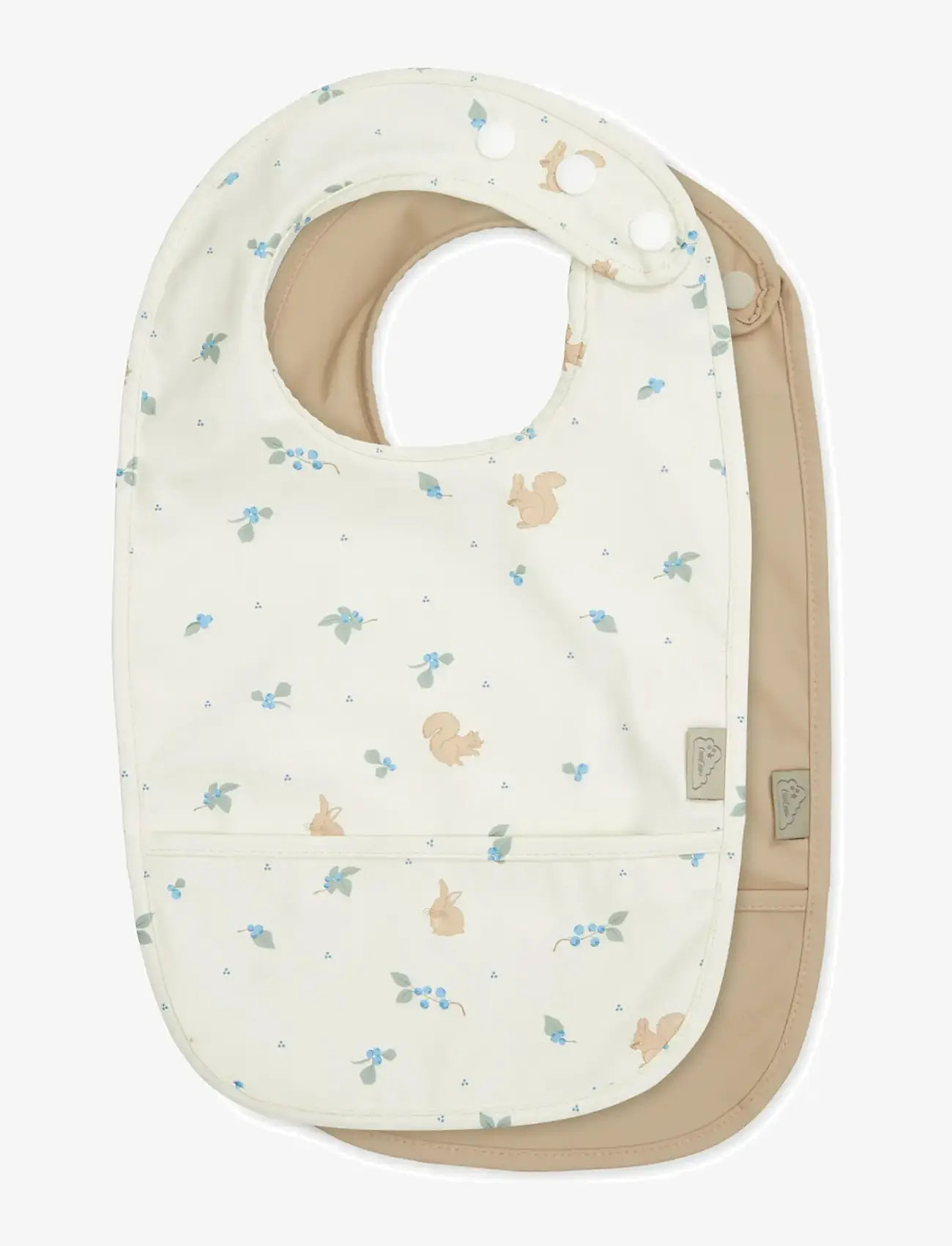 Cam Cam Copenhagen - Bib w/ pocket, 2 pack - varrukateta pudipõlled - blueberries - 0