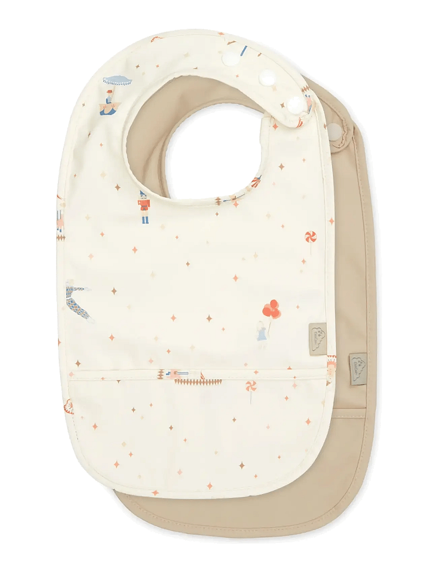 Cam Cam Copenhagen - Bib w/ pocket, 2 pack - hagesmække uden ærmer - carousel - 0