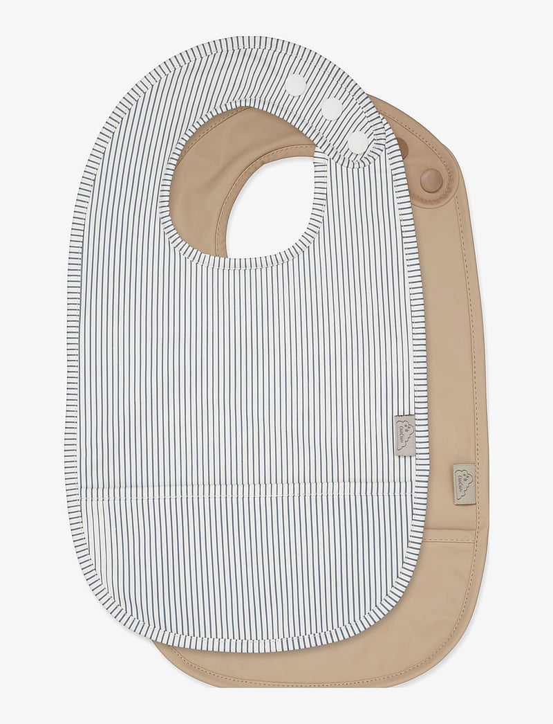 Cam Cam Copenhagen - Bib w/ pocket, 2 pack - Ärmlösa haklappar - classic stripes blue - 1
