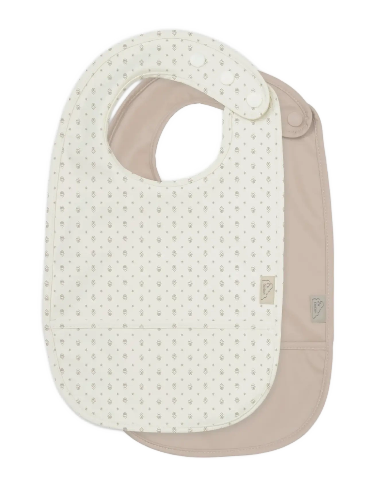 Cam Cam Copenhagen Bib W/ Pocket, 2-Pack - Blueberries, One Size, Cream, Hagesmække > Hagesmække Uden Ærmer, Børn