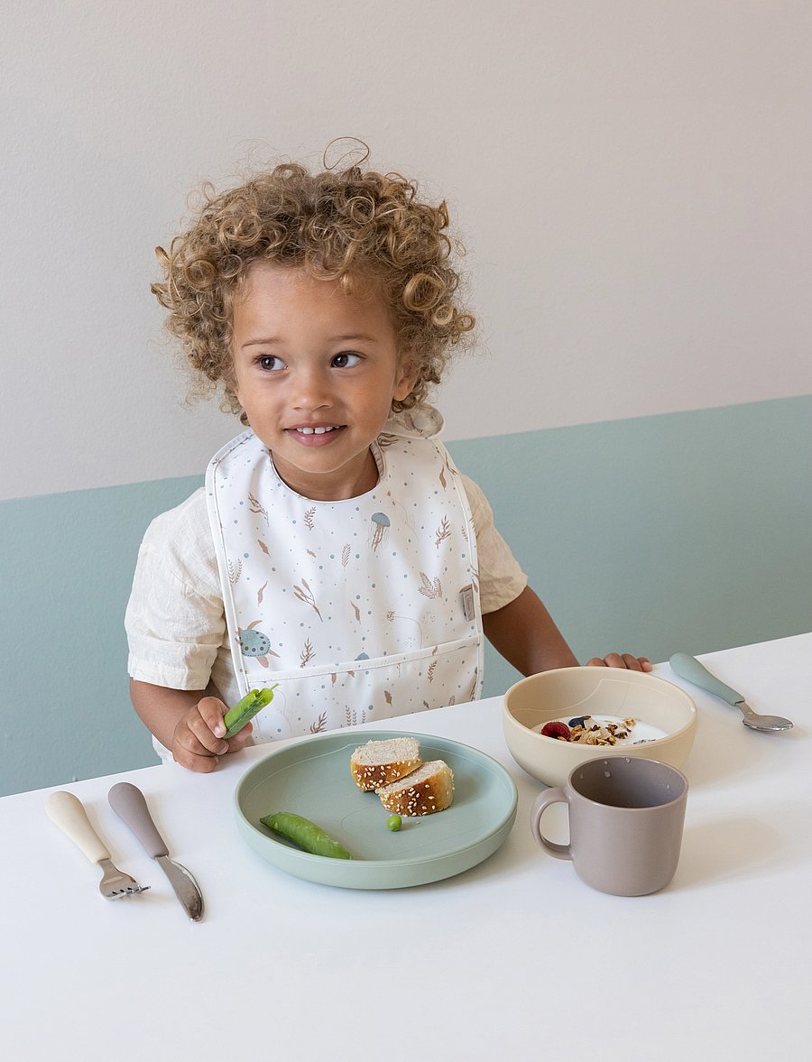 Cam Cam Copenhagen - Bib w/ pocket, 2 pack - smekker uten ermer - sea garden - 0