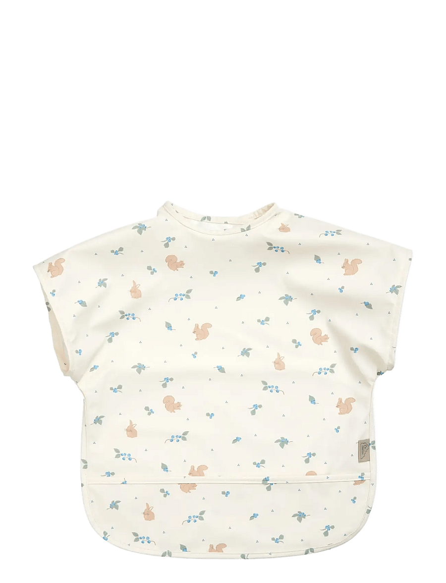 Cam Cam Copenhagen - Short Sleeved Bib - Bows - varrukateta pudipõlled - blueberries - 0