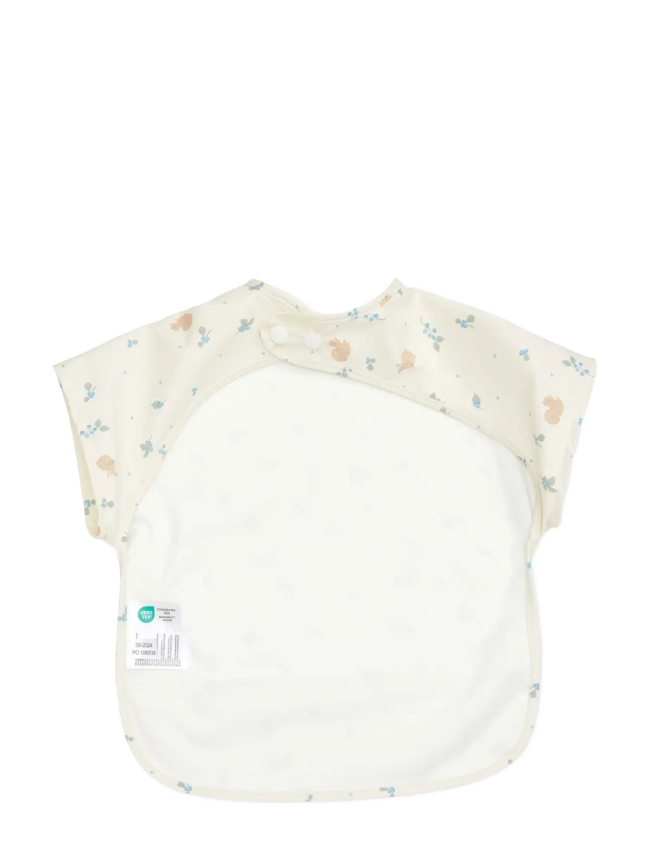 Cam Cam Copenhagen - Short Sleeved Bib - Bows - hagesmække uden ærmer - blueberries - 1