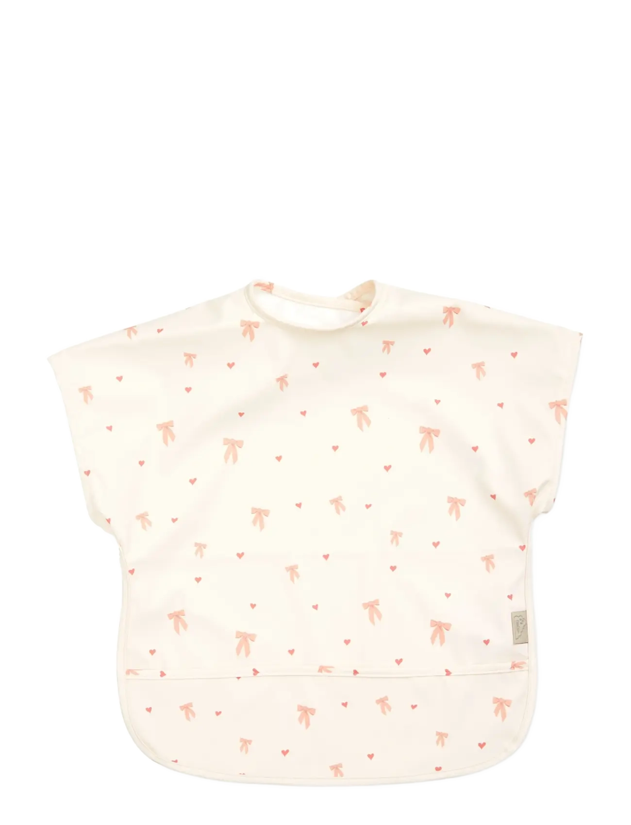 Cam Copenhagen Short Sleeved Bib Bows, One Size, Bibs, Creme - Sleeveless Kinder