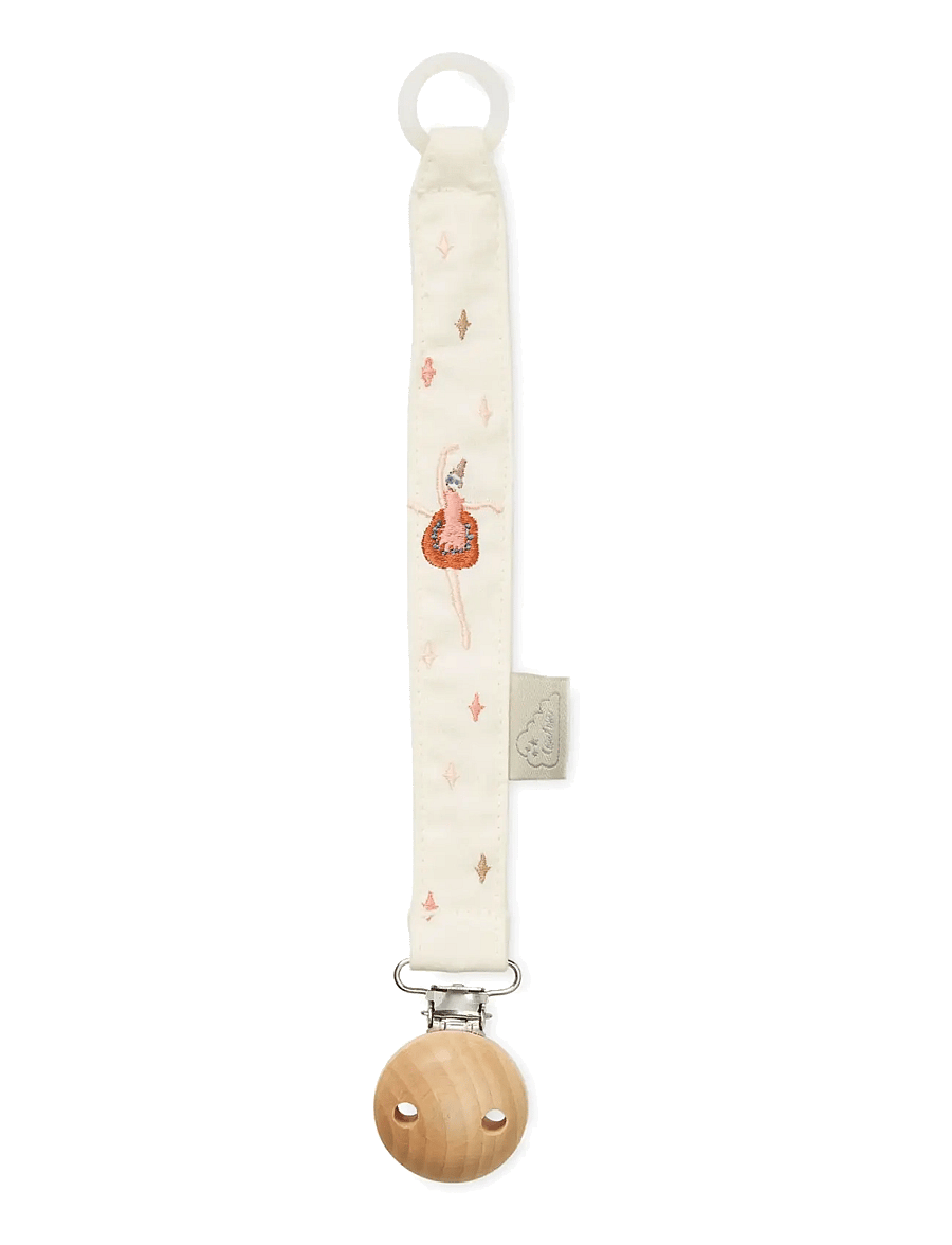 Cam Cam Copenhagen - Embroidered Pacifier Holder - GOTS - Bows - suttesnore - ballerina - 0