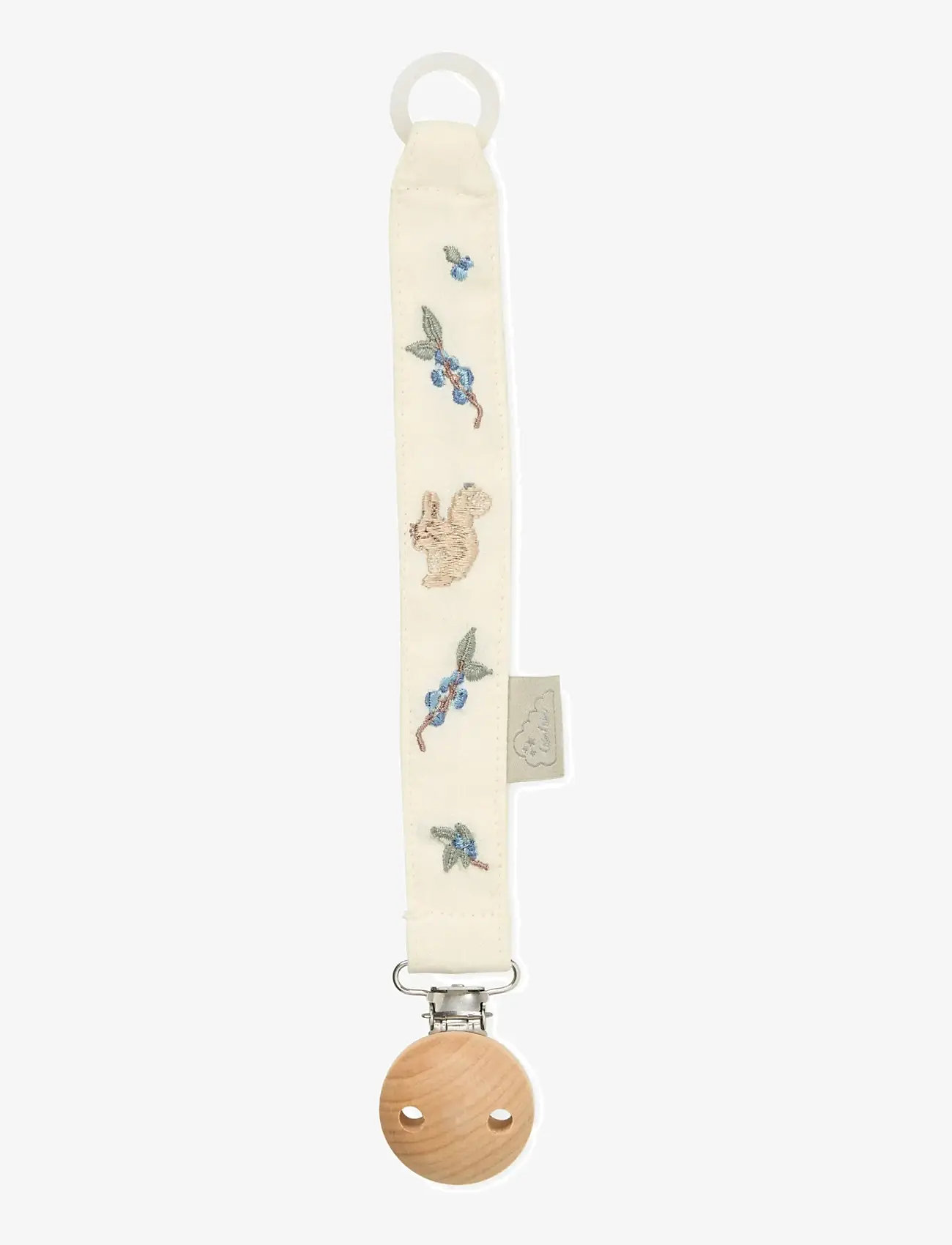 Cam Cam Copenhagen - Embroidered Pacifier Holder - GOTS - suttesnore - blueberries - 0