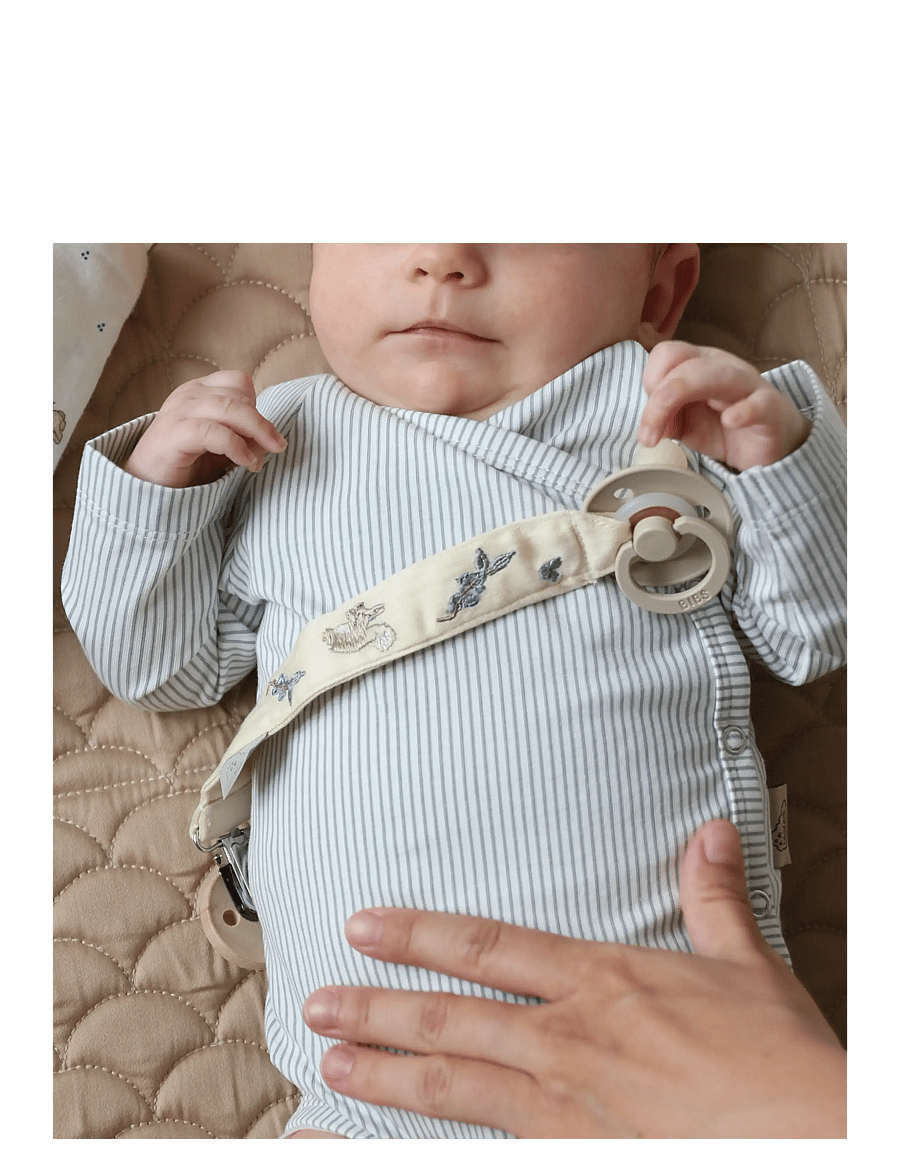 Cam Cam Copenhagen - Embroidered Pacifier Holder - GOTS - Blueberries - napphållare - blueberries - 2