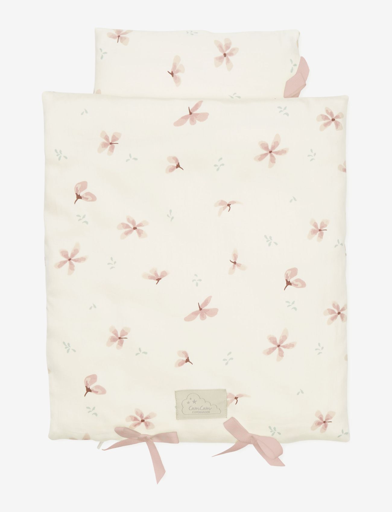Cam Cam Copenhagen - Doll's Bedding - GOTS - Bows - Łóżeczka dla lalek - windflower creme - 0