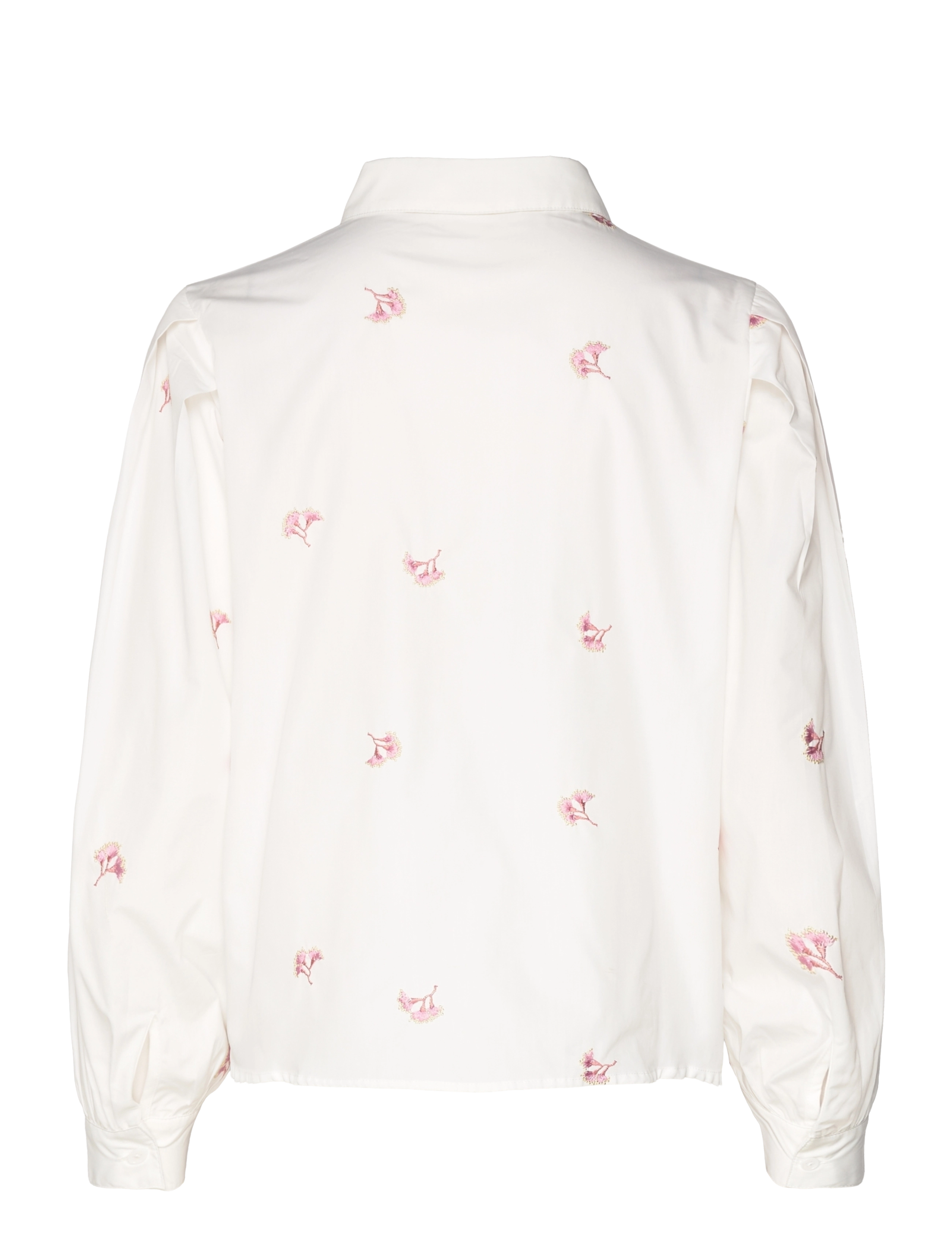 Camilla Pihl - Sofia Shirt - embroidered blush flower - 1