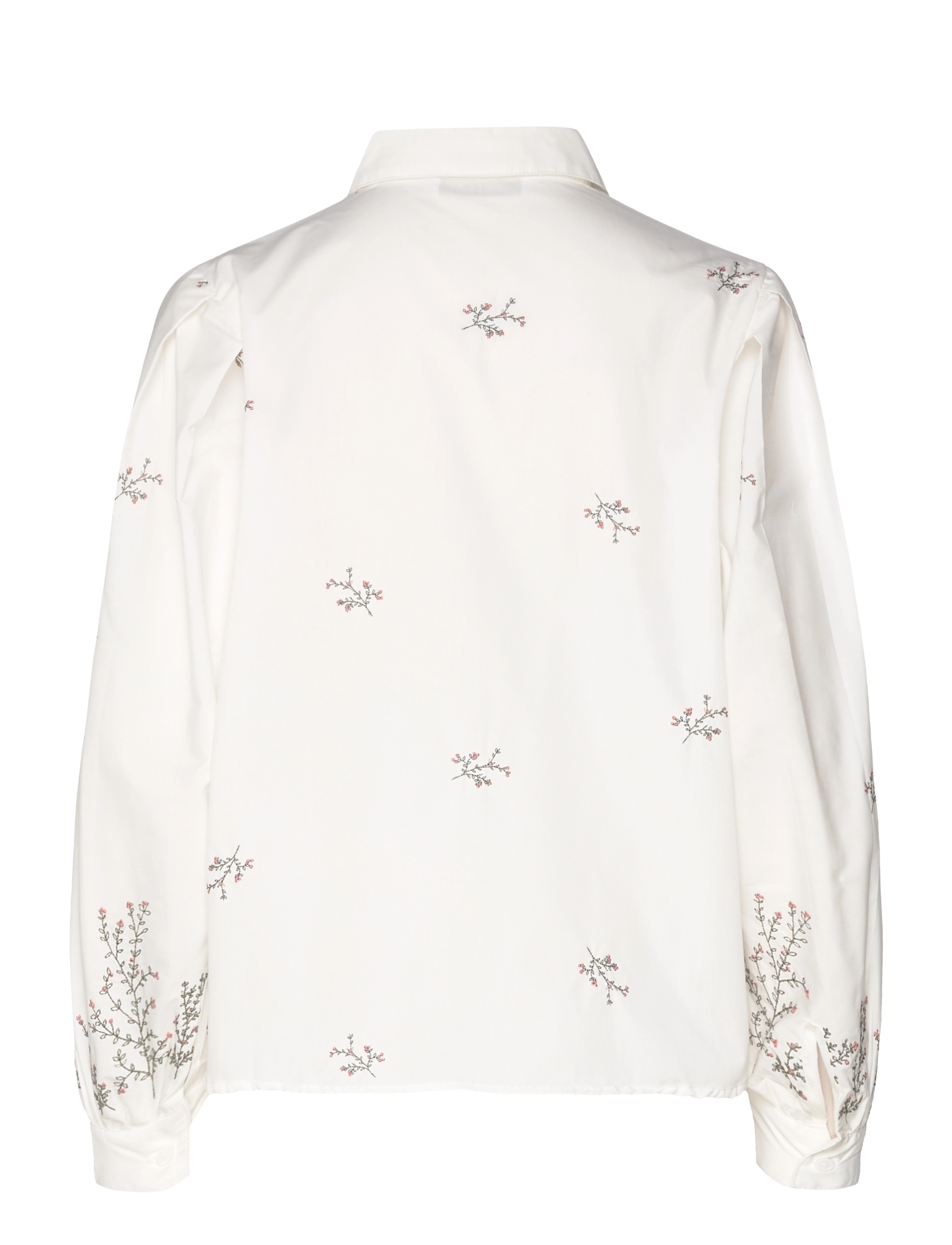 Camilla Pihl - Sofia Magnolia Shirt - embroidered flower - 1
