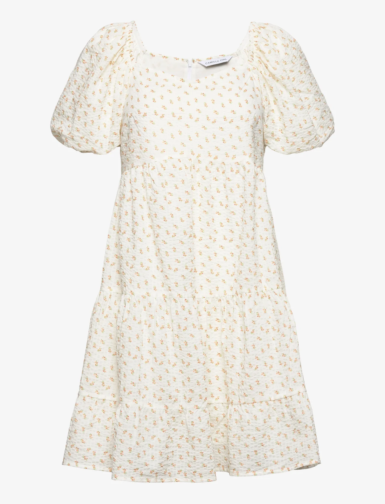 Camilla Pihl - Sicily Crepe Dress - kesämekot - blossom print - 0