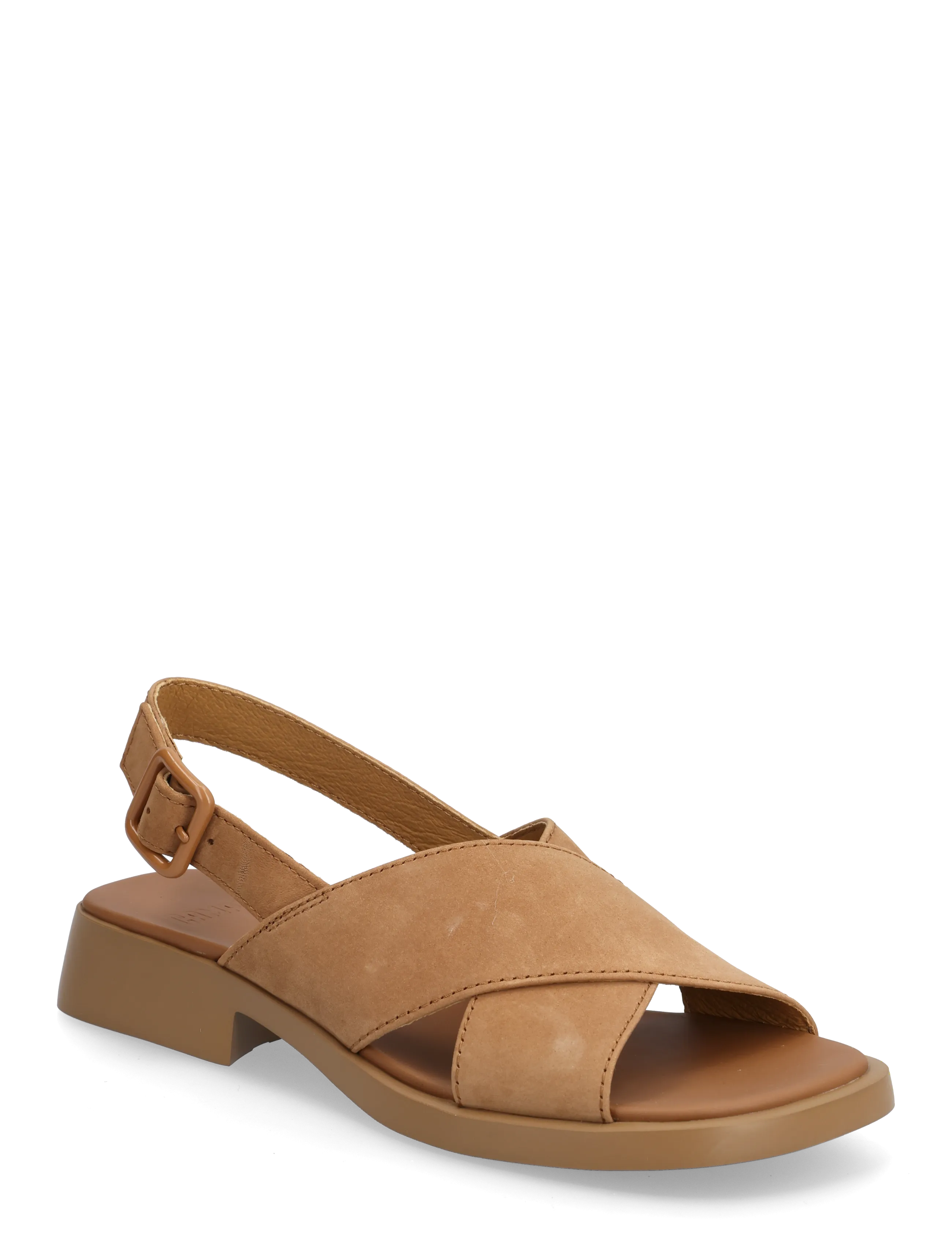 Camper Dana, Kvinder, Flade Krydsrem Sandaler, Brun, Str: 41